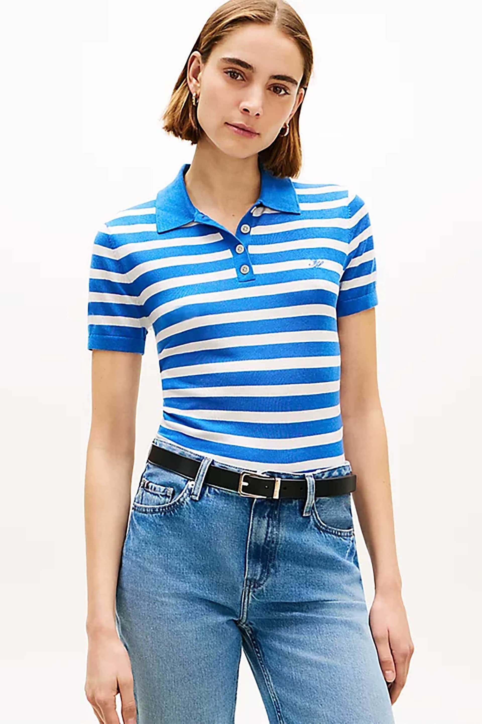 Tommy Hilfiger γυναικεία μπλούζα πόλο με κεντημένο logo Regular Fit