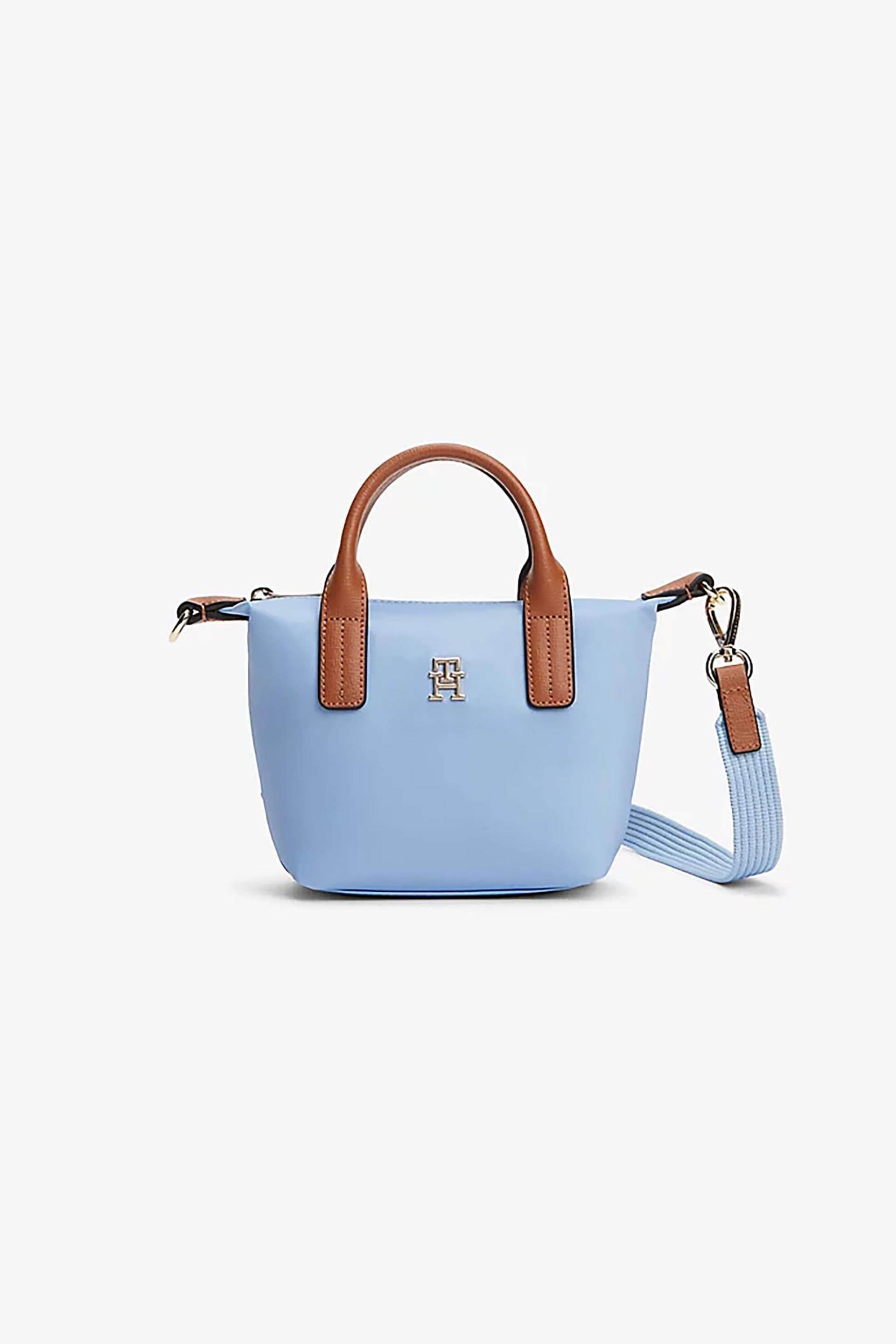 Tommy Hilfiger γυναικεία τσάντα tote με μεταλλικό λογότυπο "TH Monogram"