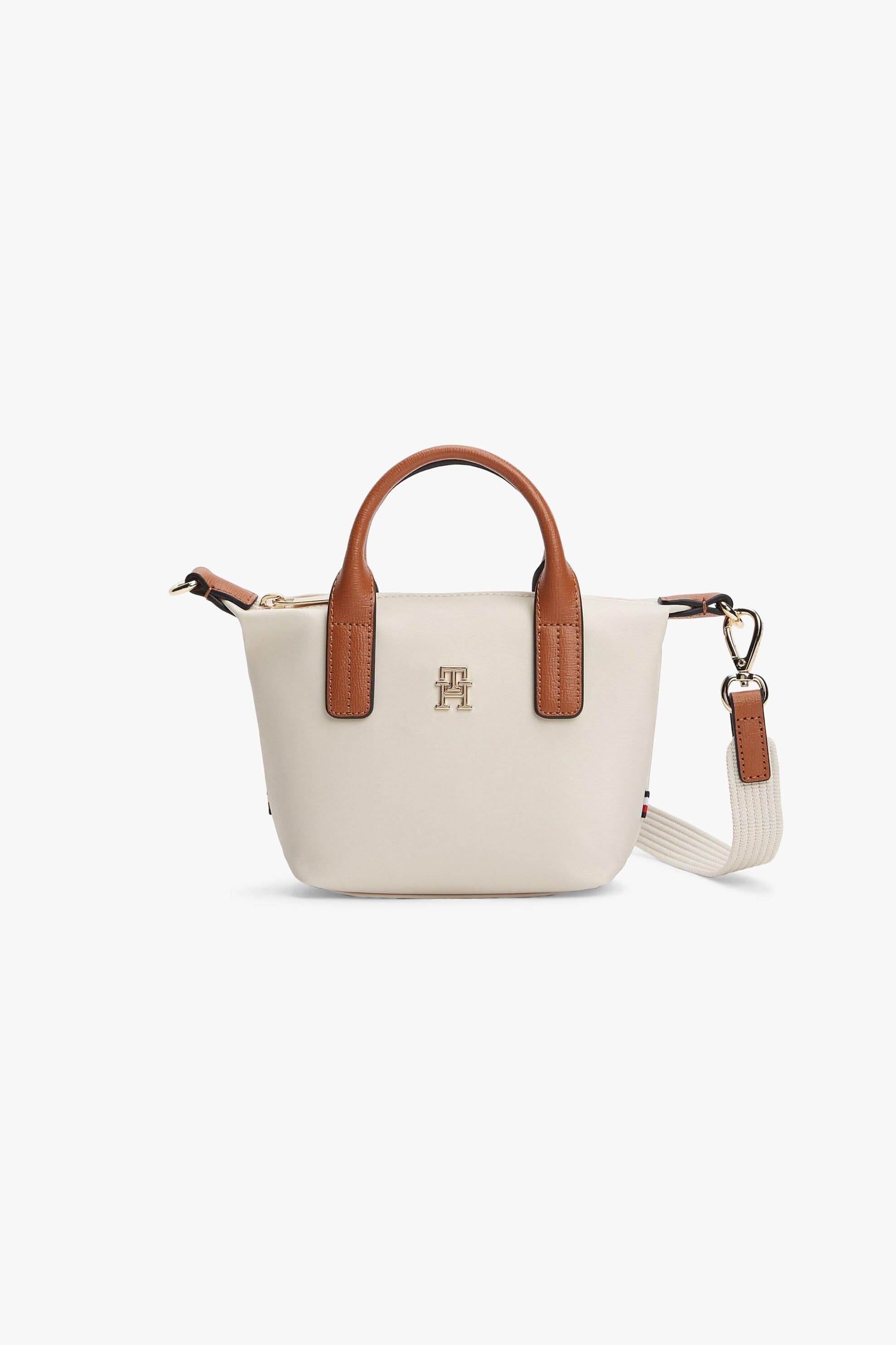 Tommy Hilfiger γυναικεία τσάντα tote με μεταλλικό λογότυπο "TH Monogram"