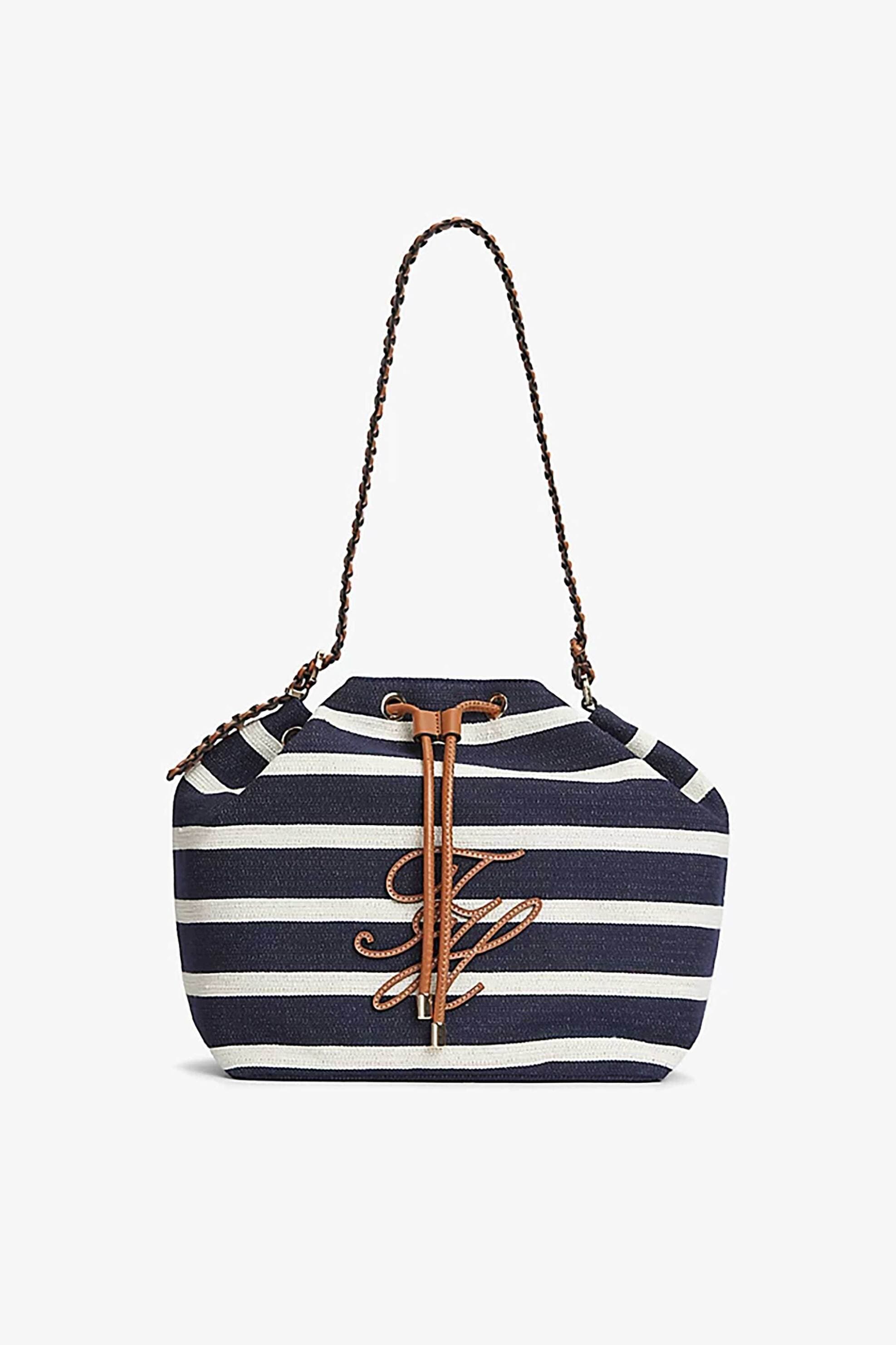Tommy Hilfiger γυναικεία τσάντα bucket με κεντημένο λογότυπο και ριγέ σχέδιο "TH Elev" | ONE SIZE