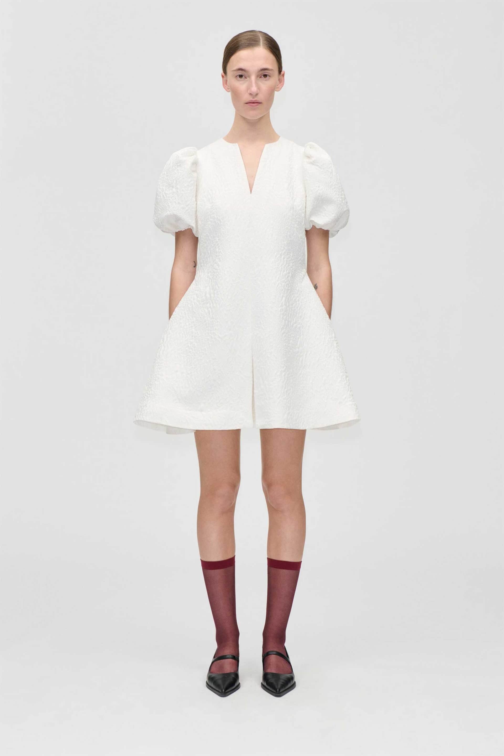 Stine Goya γυναικείο mini φόρεμα jacquard "Artist Flower Relief"