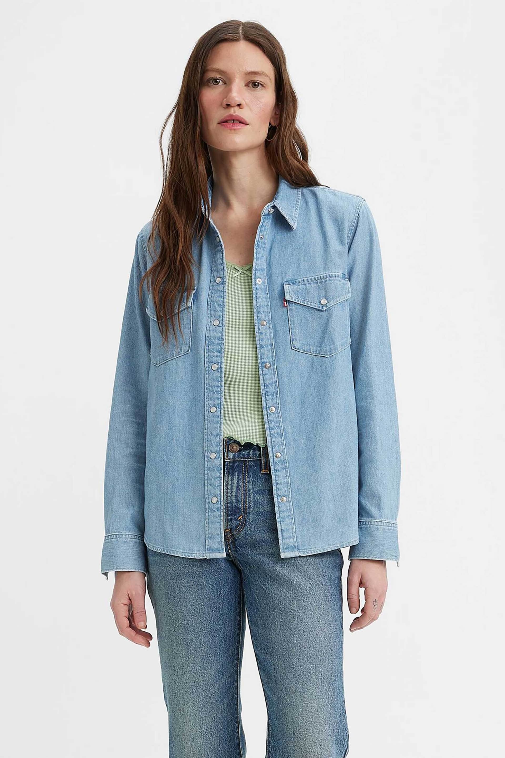 Levi's® γυναικείο denim πουκάμισο με τσέπες "Essential Western"