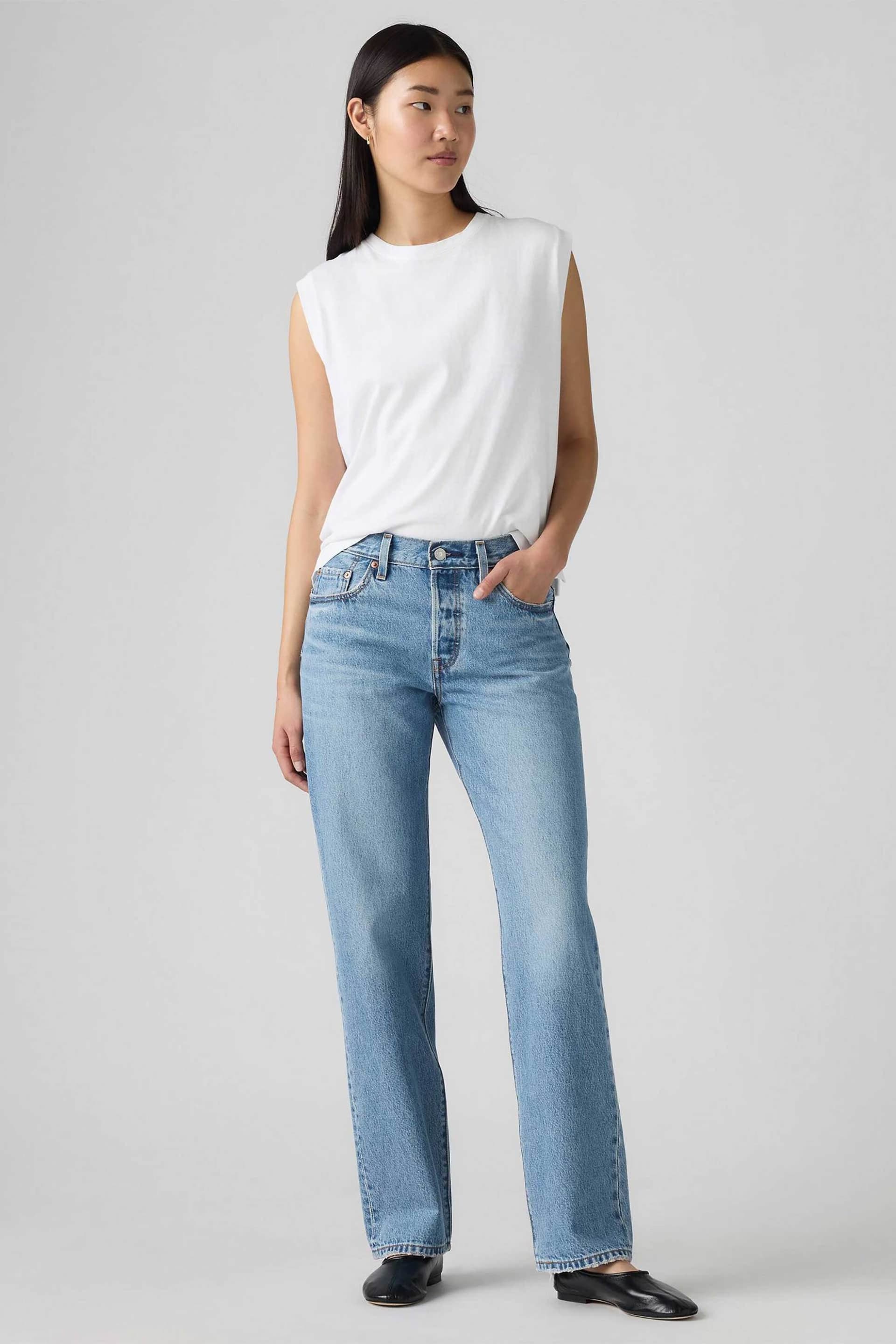 Levi's® γυναικείο τζιν παντελόνι πεντάτσεπο Loose Straight Fit "501® '90s"