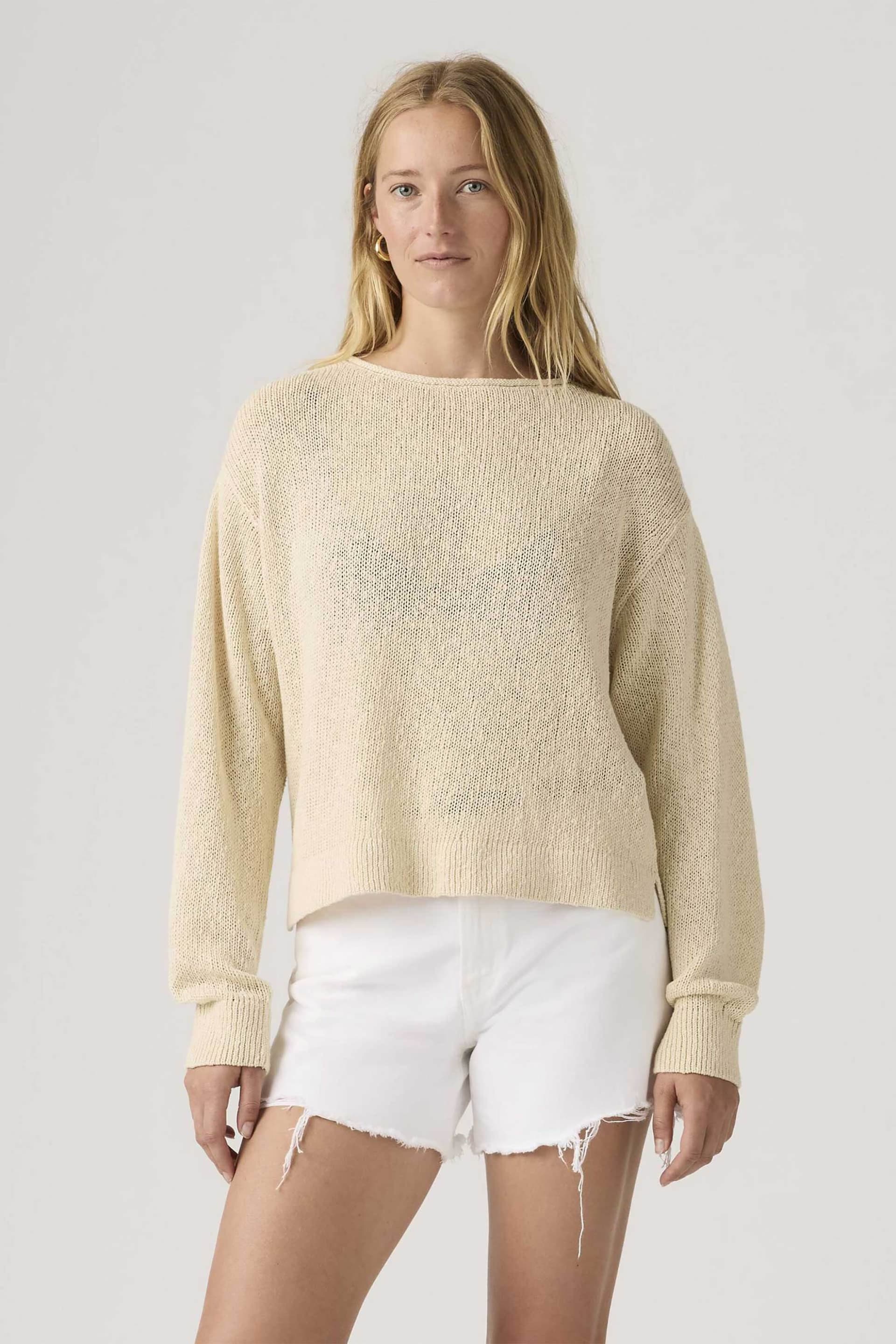 Levi's® γυναικείο πουλόβερ μονόχρωμο Relaxed Fit "Laetitia Boucle"