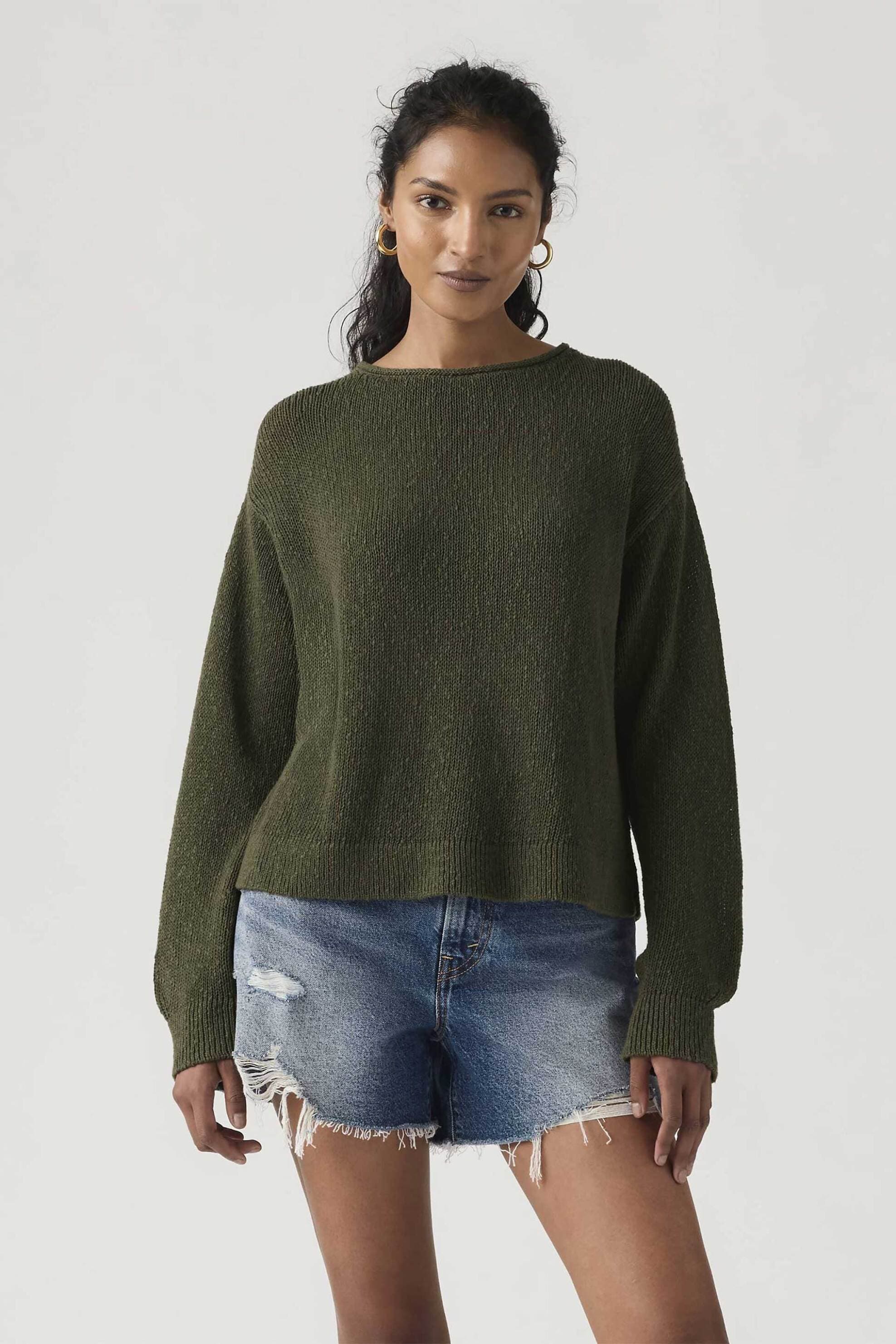 Levi's® γυναικείο πουλόβερ μονόχρωμο Relaxed Fit "Laetitia Boucle"