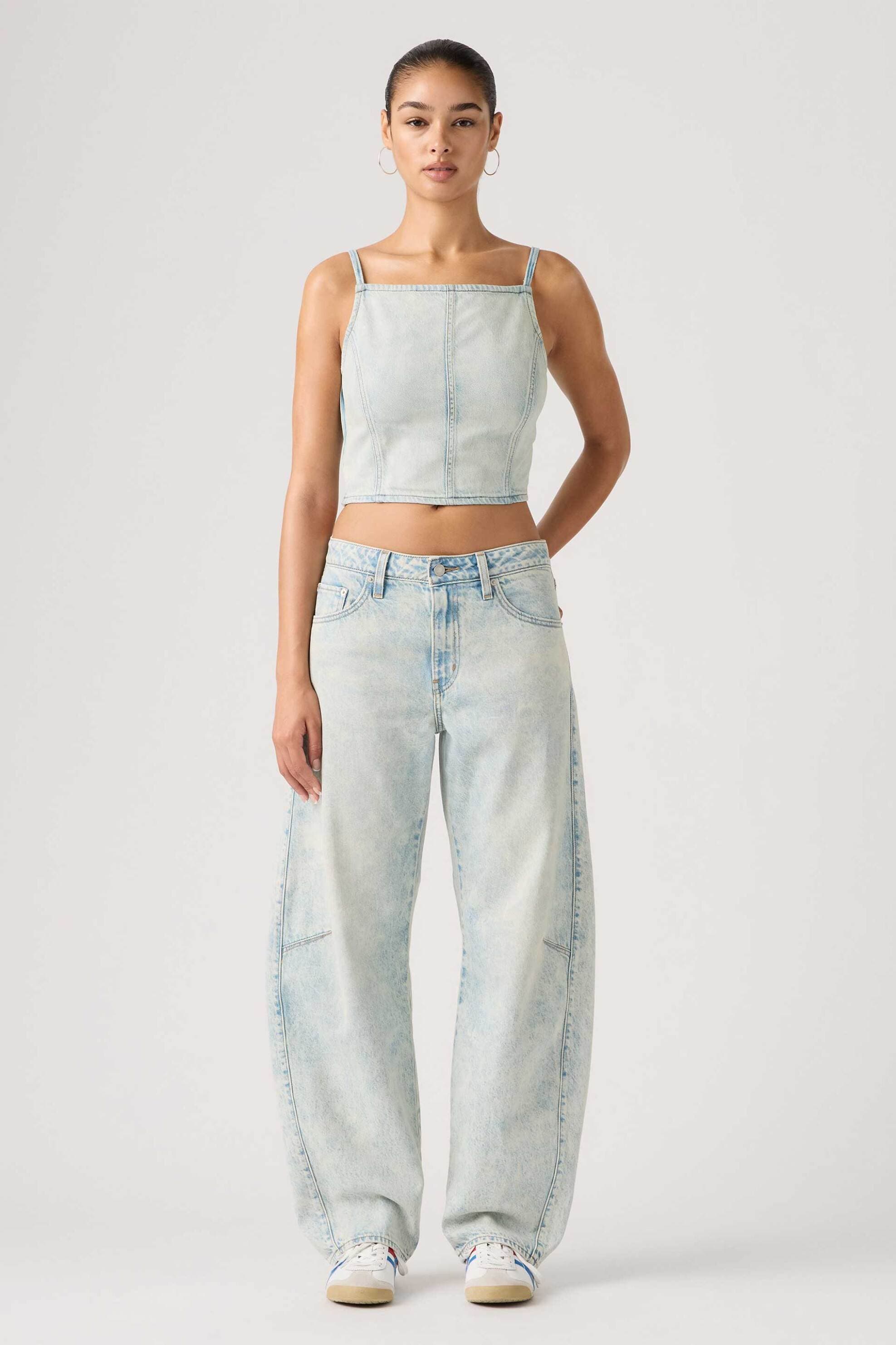 Levi's® γυναικείο τζιν παντελόνι πεντάτσεπο Baggy Barrel Fit "Dad"