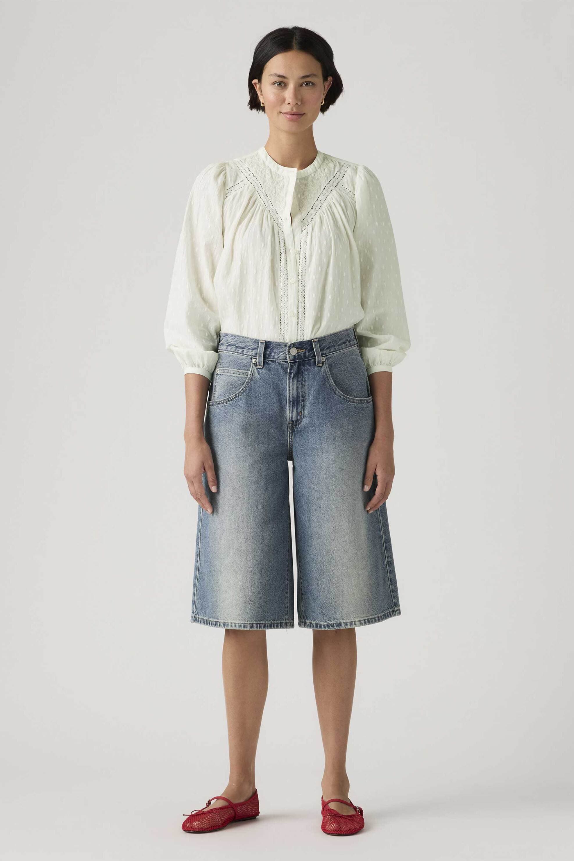 Levi's® γυναικεία denim βερμούδα πεντάτσεπη Super Baggy Fit