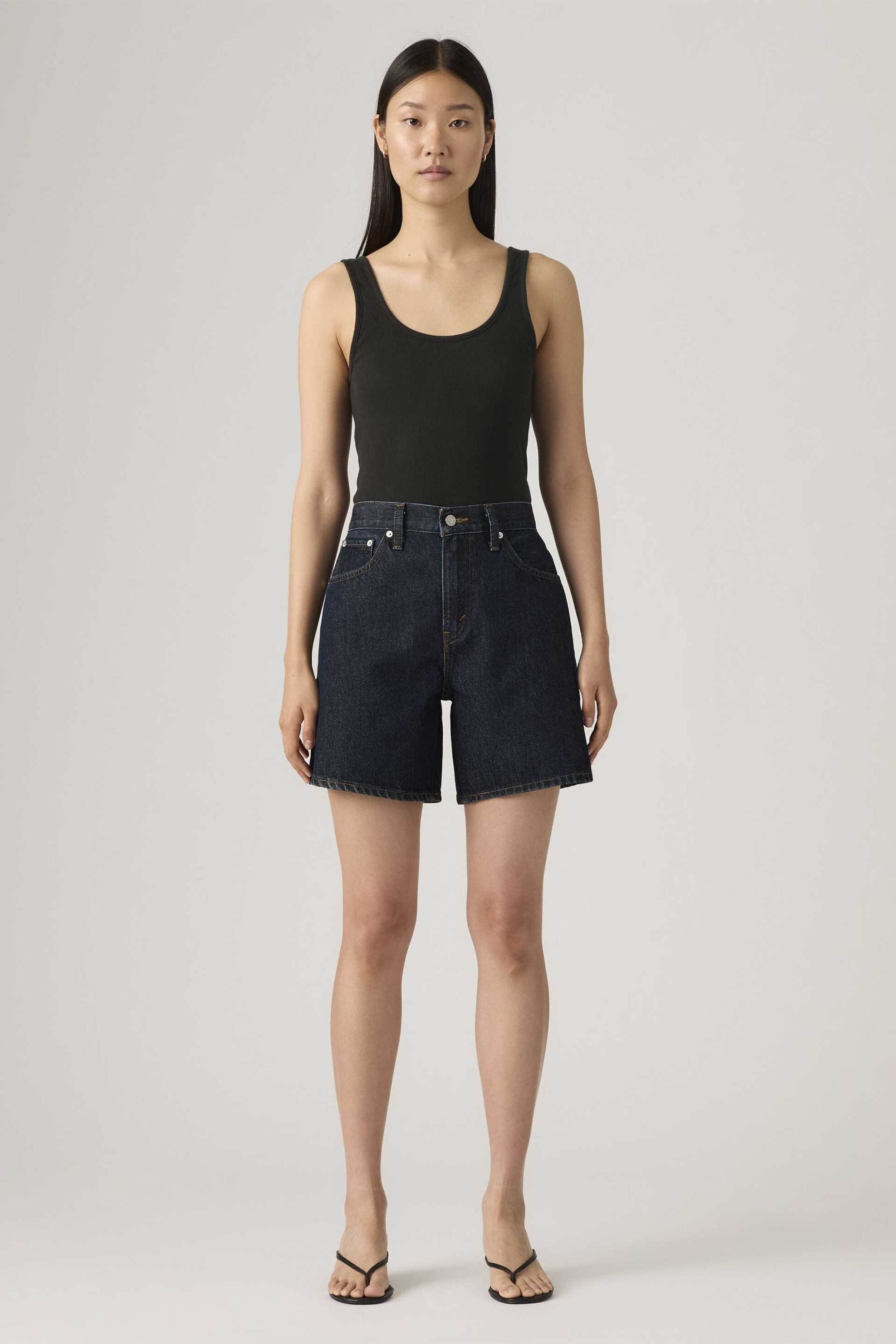 Levi's® γυναικεία denim βερμούδα ψηλόμεση πεντάτσεπη Baggy Fit