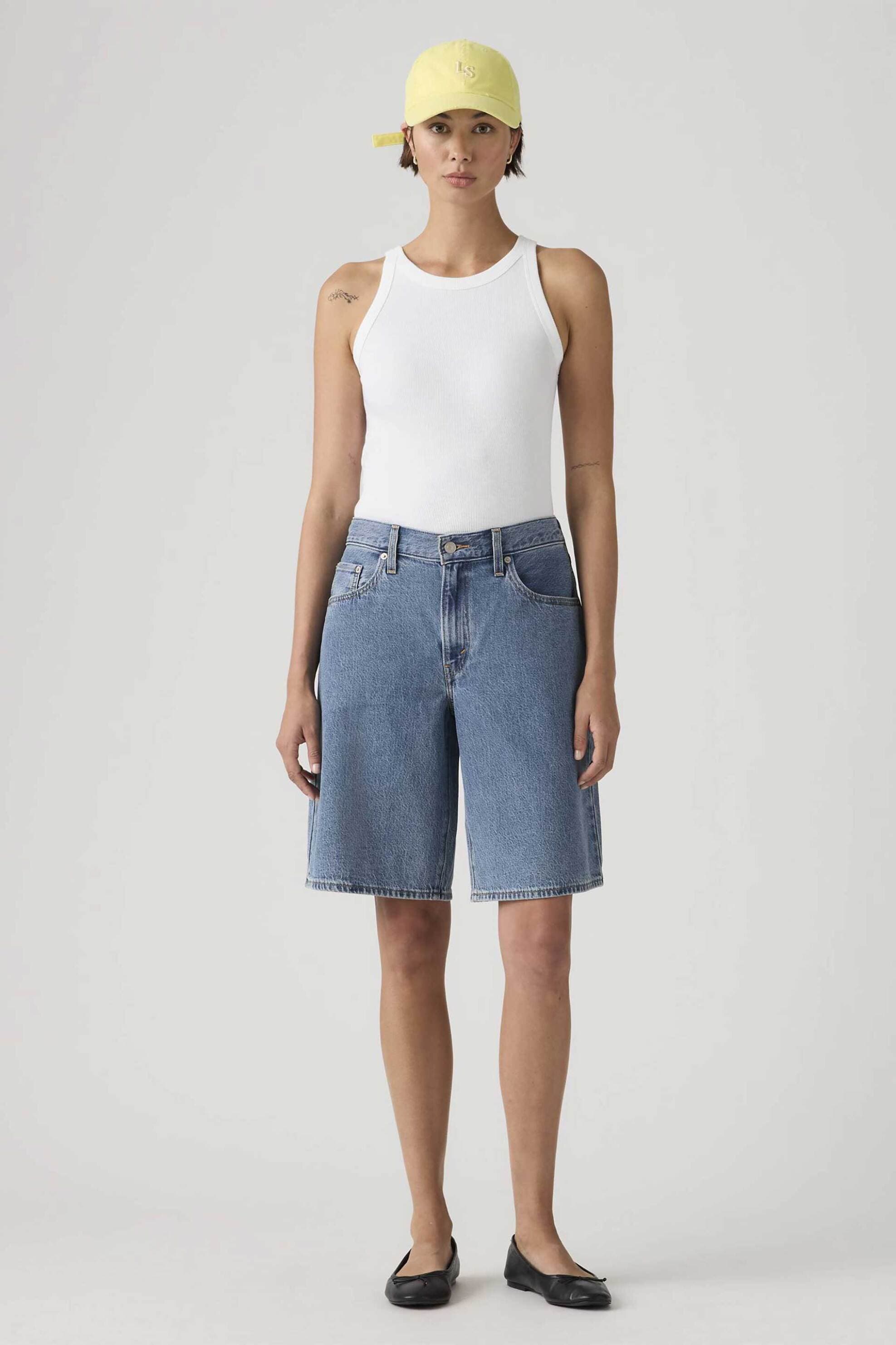 Levi's® γυναικεία denim βερμούδα πεντάτσεπη Baggy Fit "Dad"