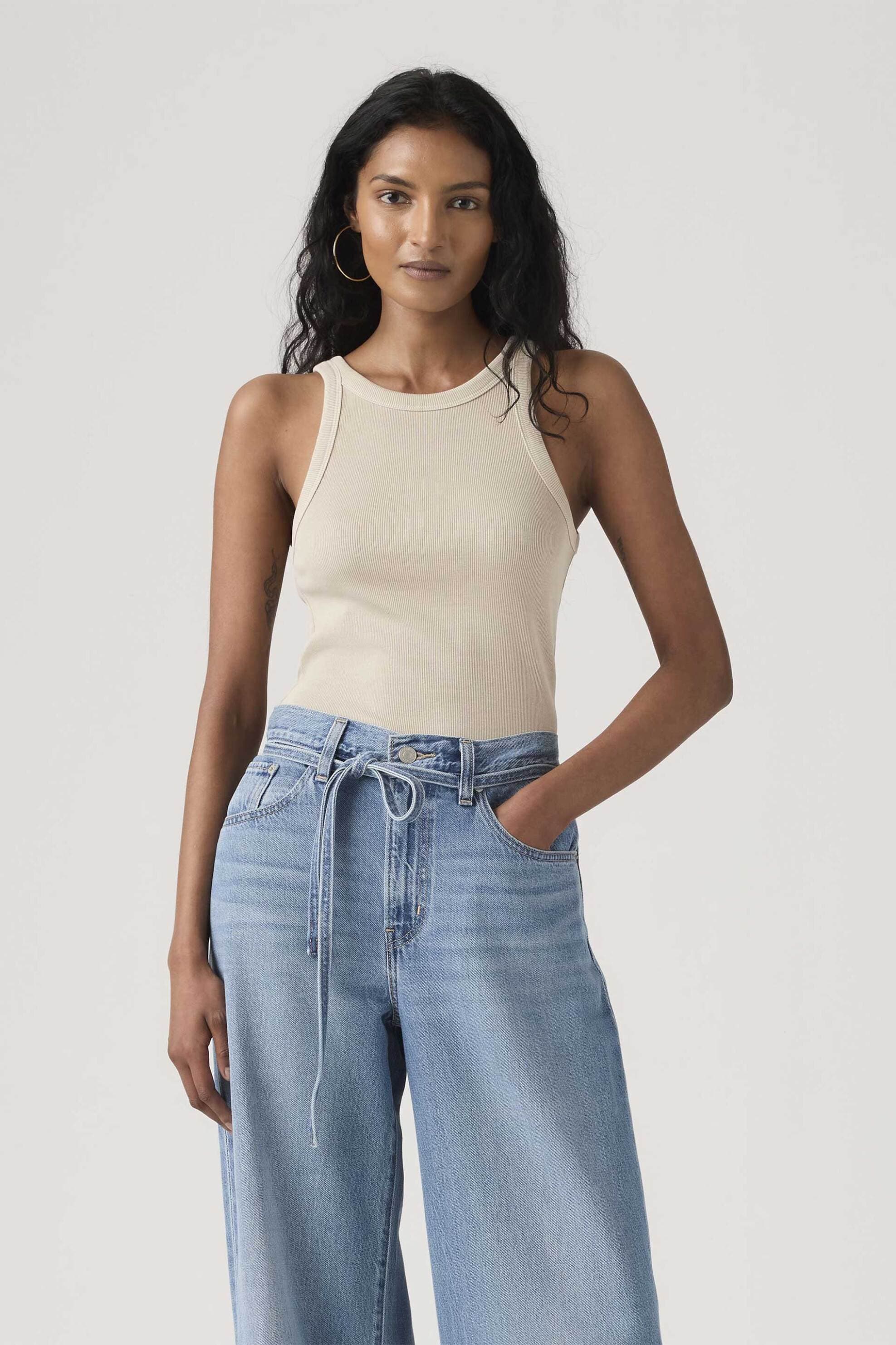 Levi's® γυναικείο αμάνικο τοπ ribbed Slim Fit "Pride Racer"