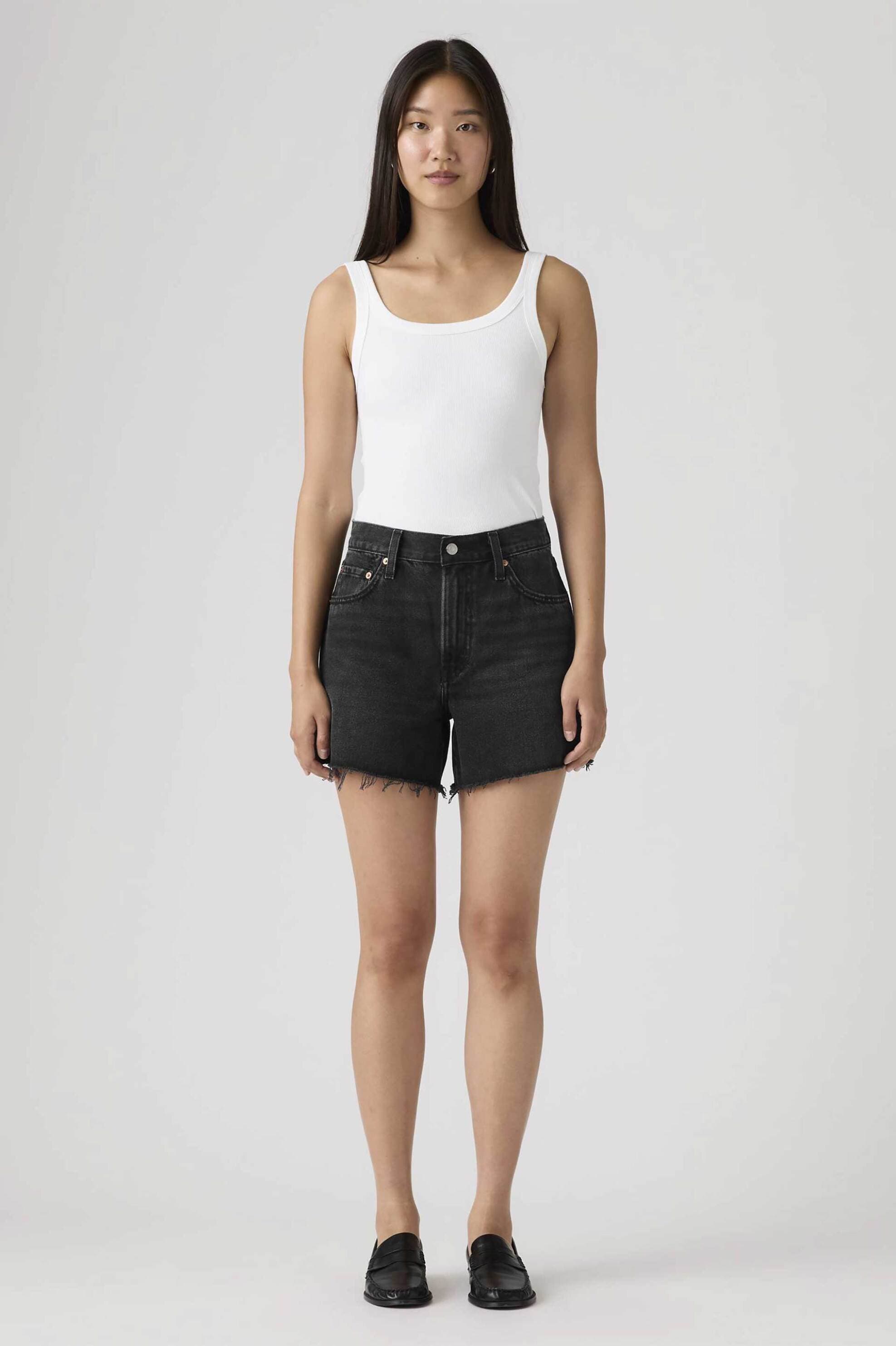 Levi's® γυναικείο denim σορτς ψηλόμεσο πεντάτσεπο Relaxed Fit "Ribcage"