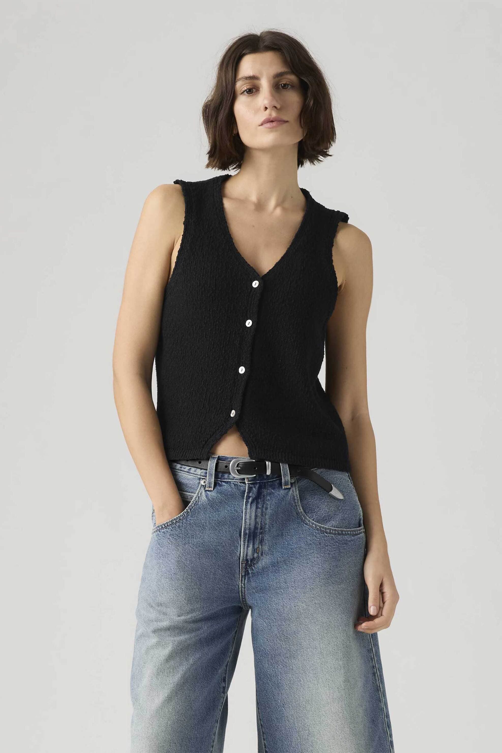 Levi's® γυναικείο γιλέκο μπουκλέ Standard Fit "Helen Mini"