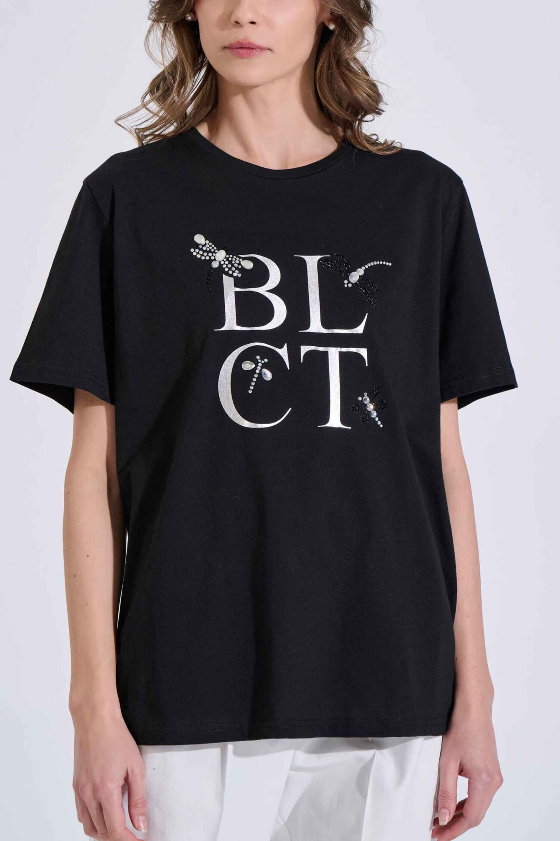 Bill Cost γυναικείο T-shirt με logo και στρας