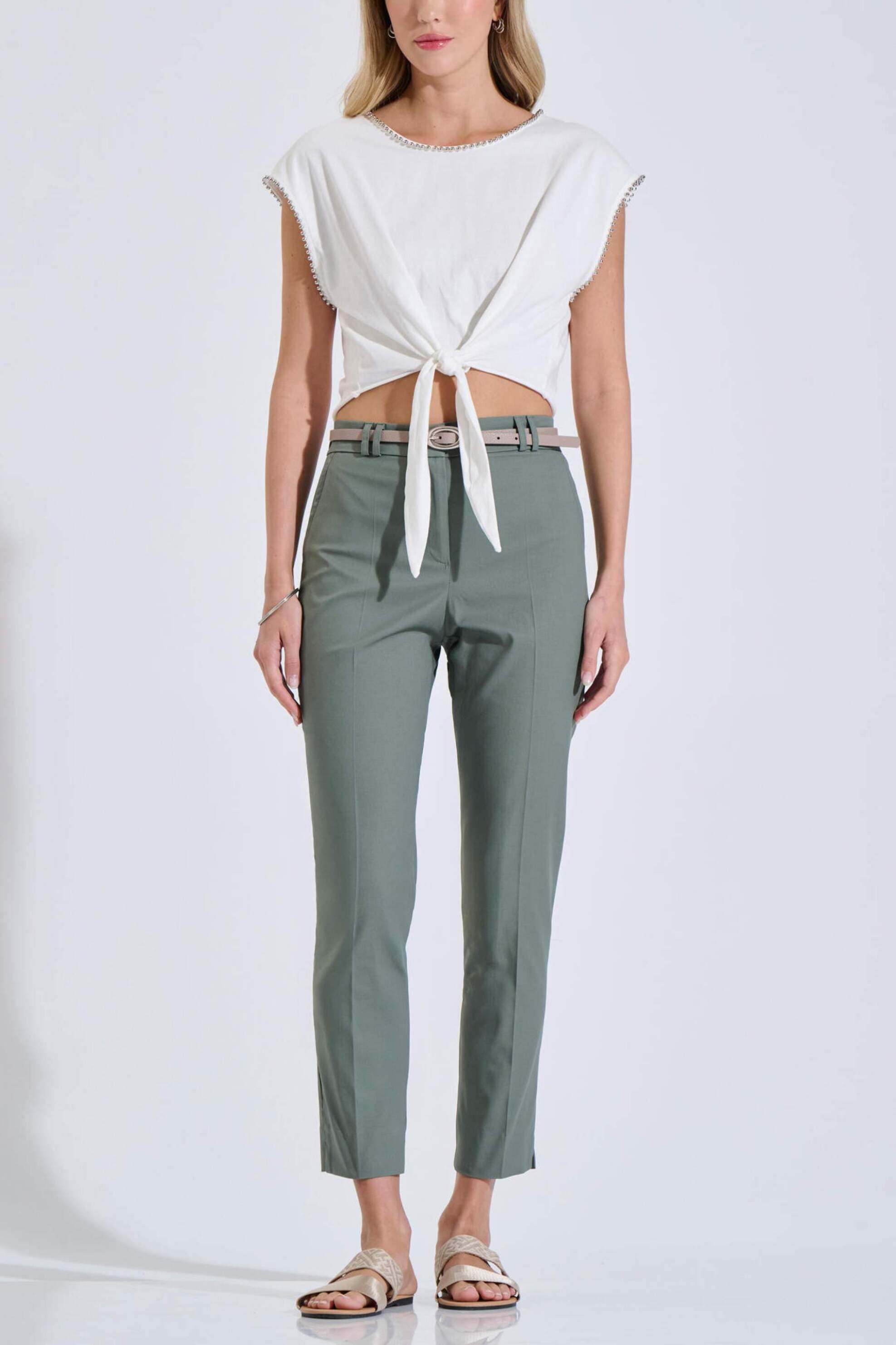 Bill Cost γυναικείο παντελόνι μονόχρωμο Classic Straight Fit