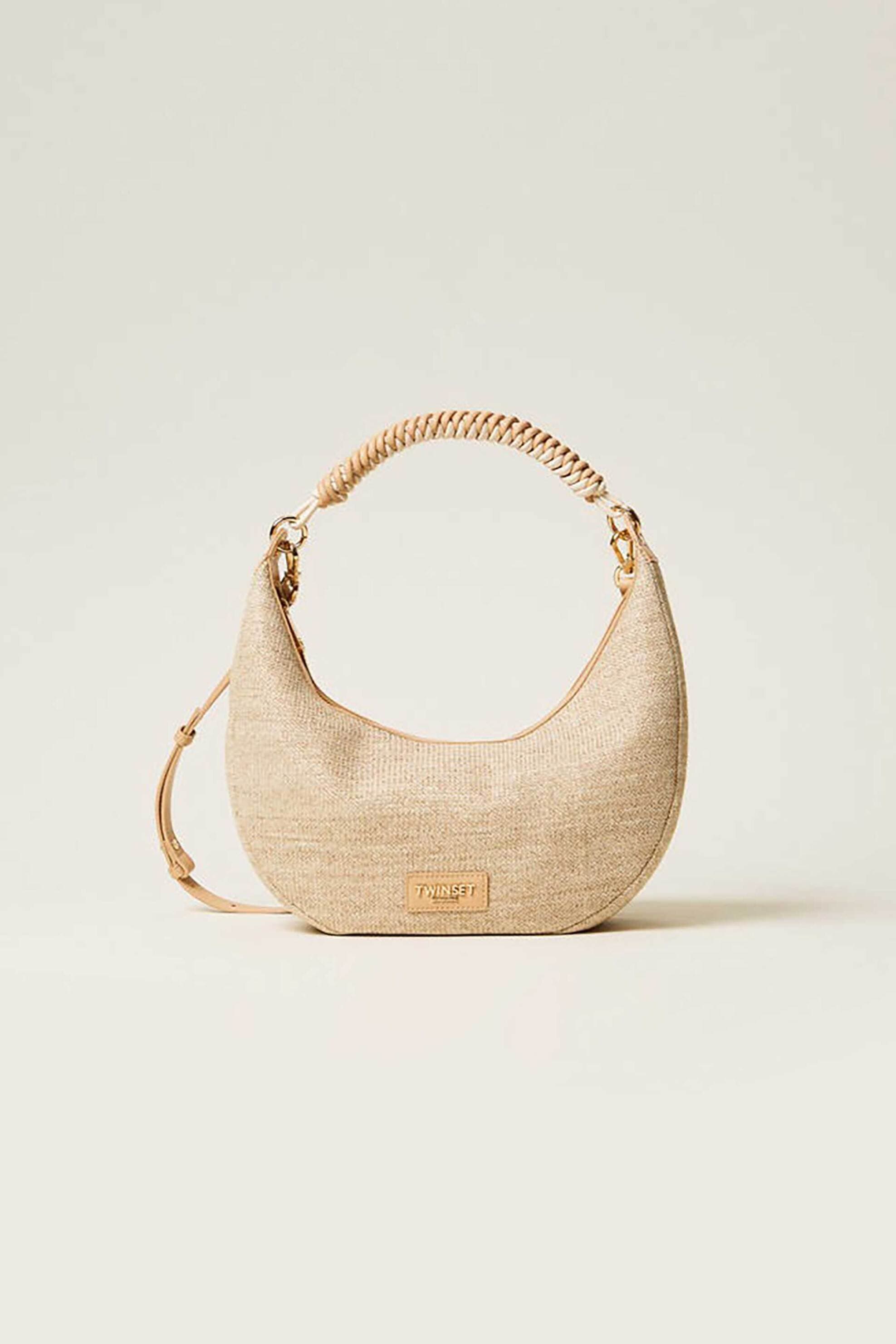 Twinset γυναικεία τσάντα χειρός raffia effect | ONE SIZE