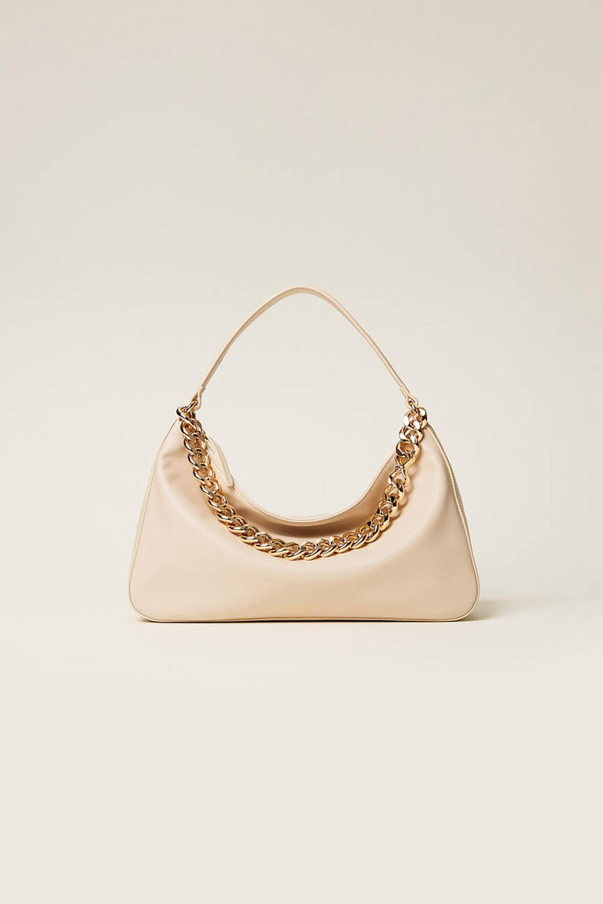 Twinset γυναικεία δερμάτινη τσάντα ώμου "Liliane Medium" | ONE SIZE