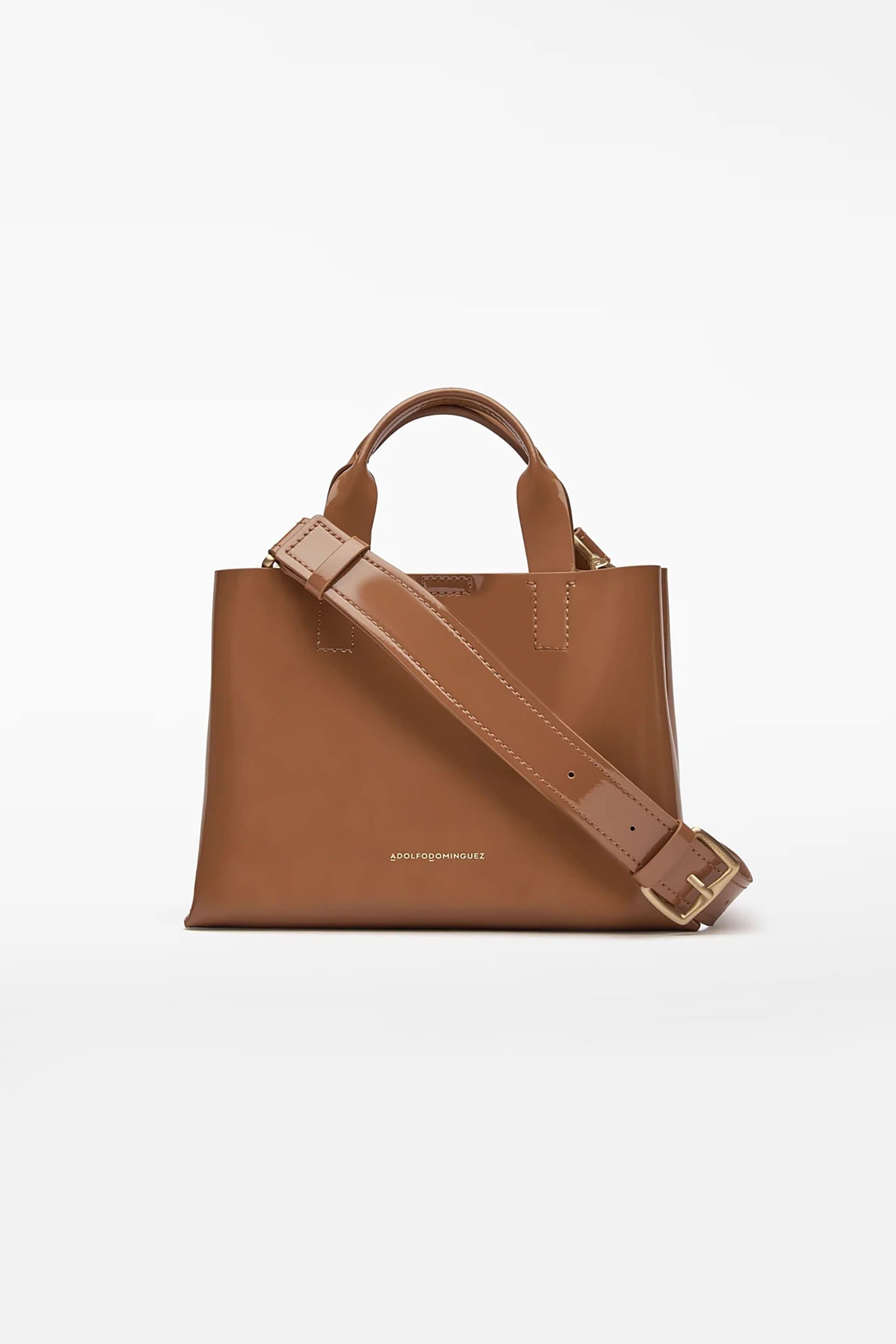 Adolfo Domínguez γυναικεία τσάντα mini shopper μονόχρωμη "Mica" | ONE SIZE