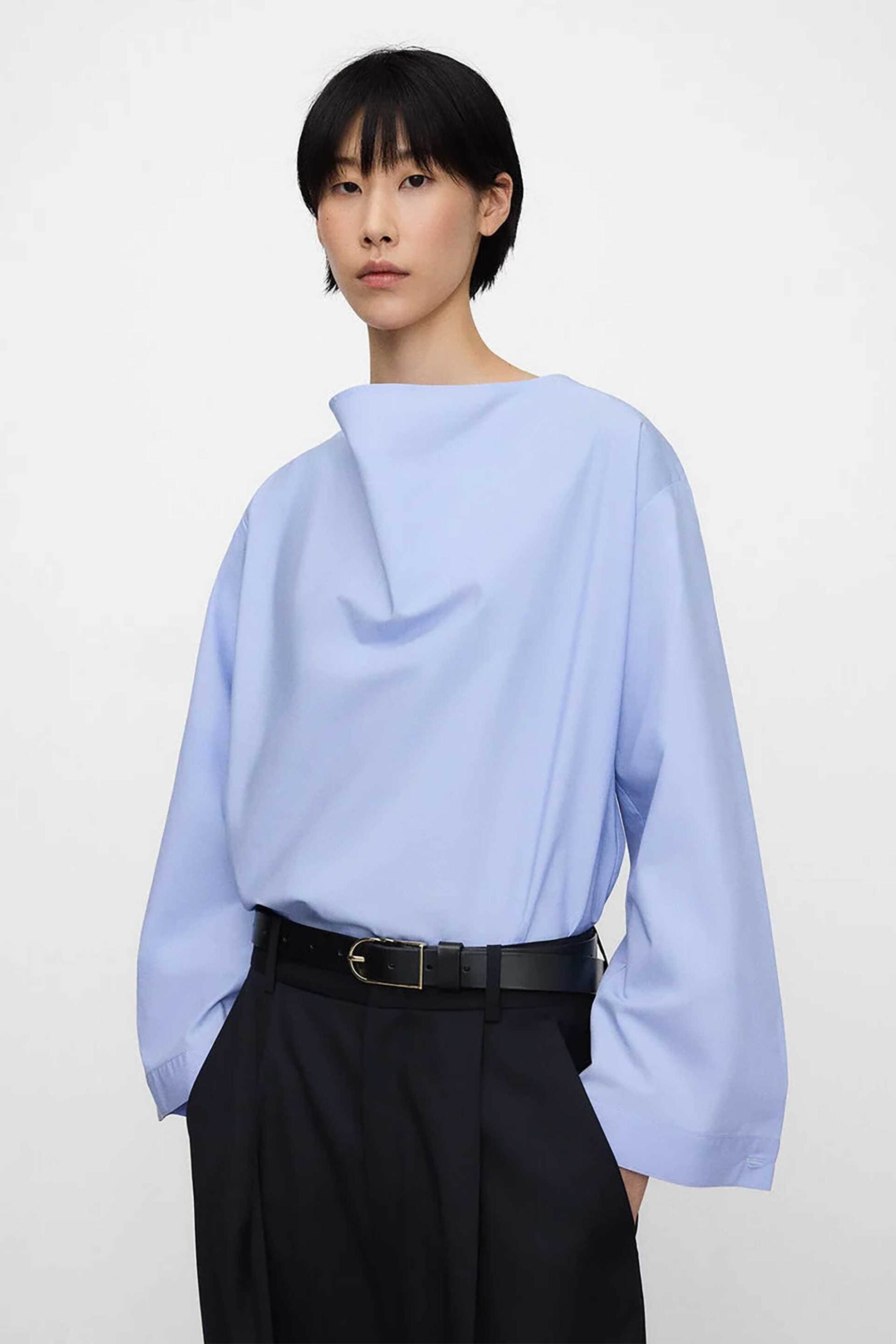 Adolfo Domínguez γυναικεία μπλούζα μονόχρωμη ντραπέ