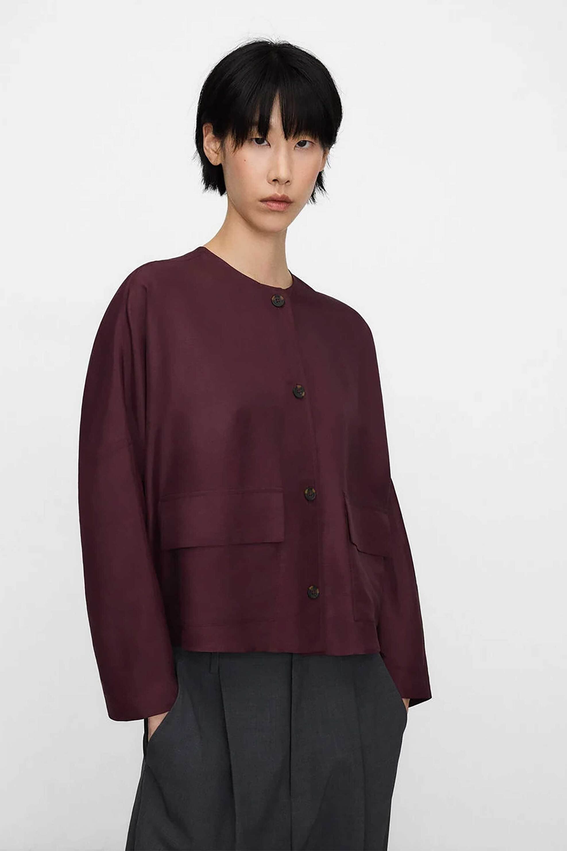 Adolfo Domínguez γυναικείο πουκάμισο μονόχρωμο