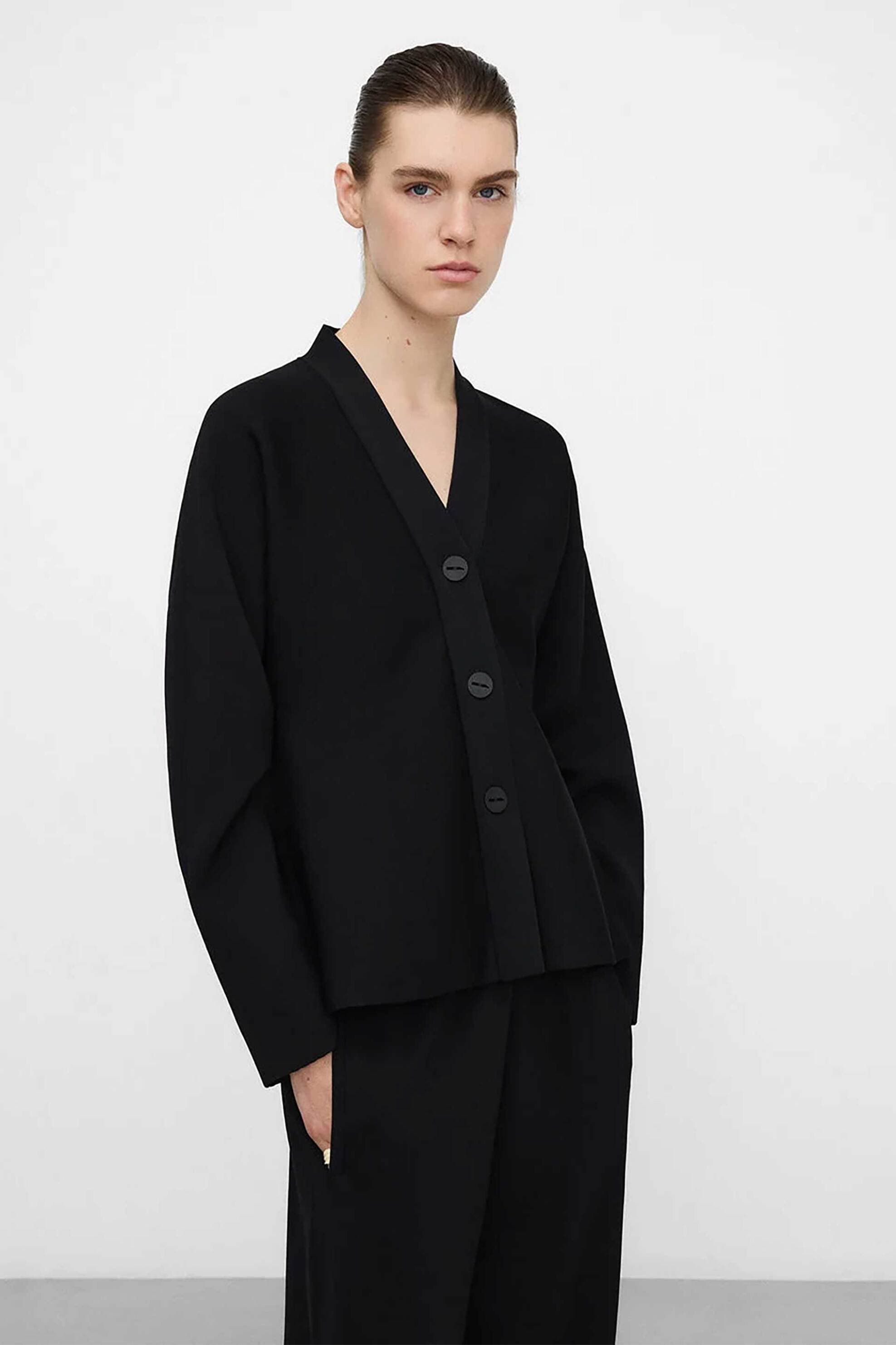 Adolfo Domínguez γυναικεία ζακέτα μονόχρωμη ribbed