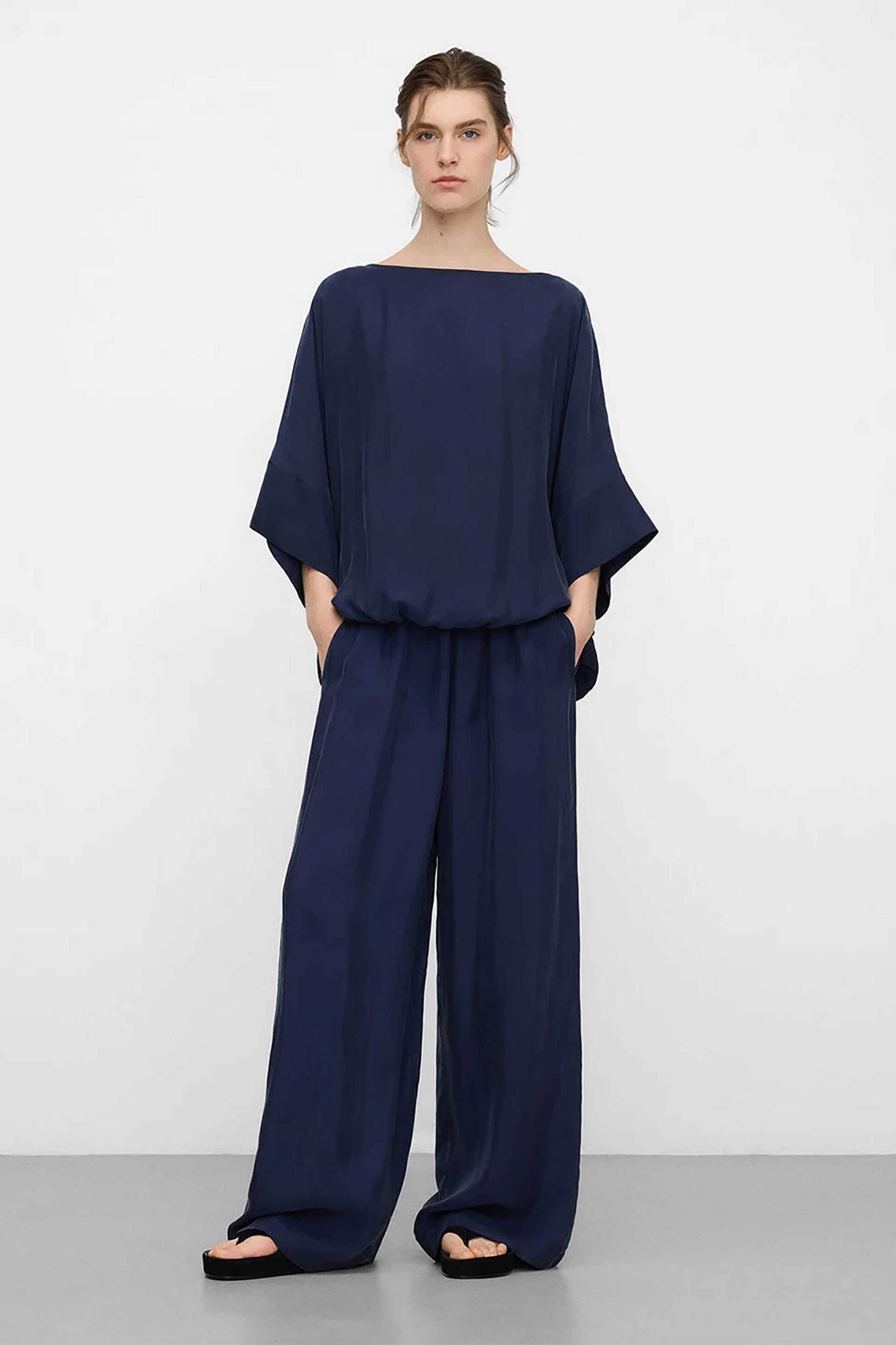 Adolfo Domínguez γυναικείο παντελόνι Relaxed Fit "Palazzo"