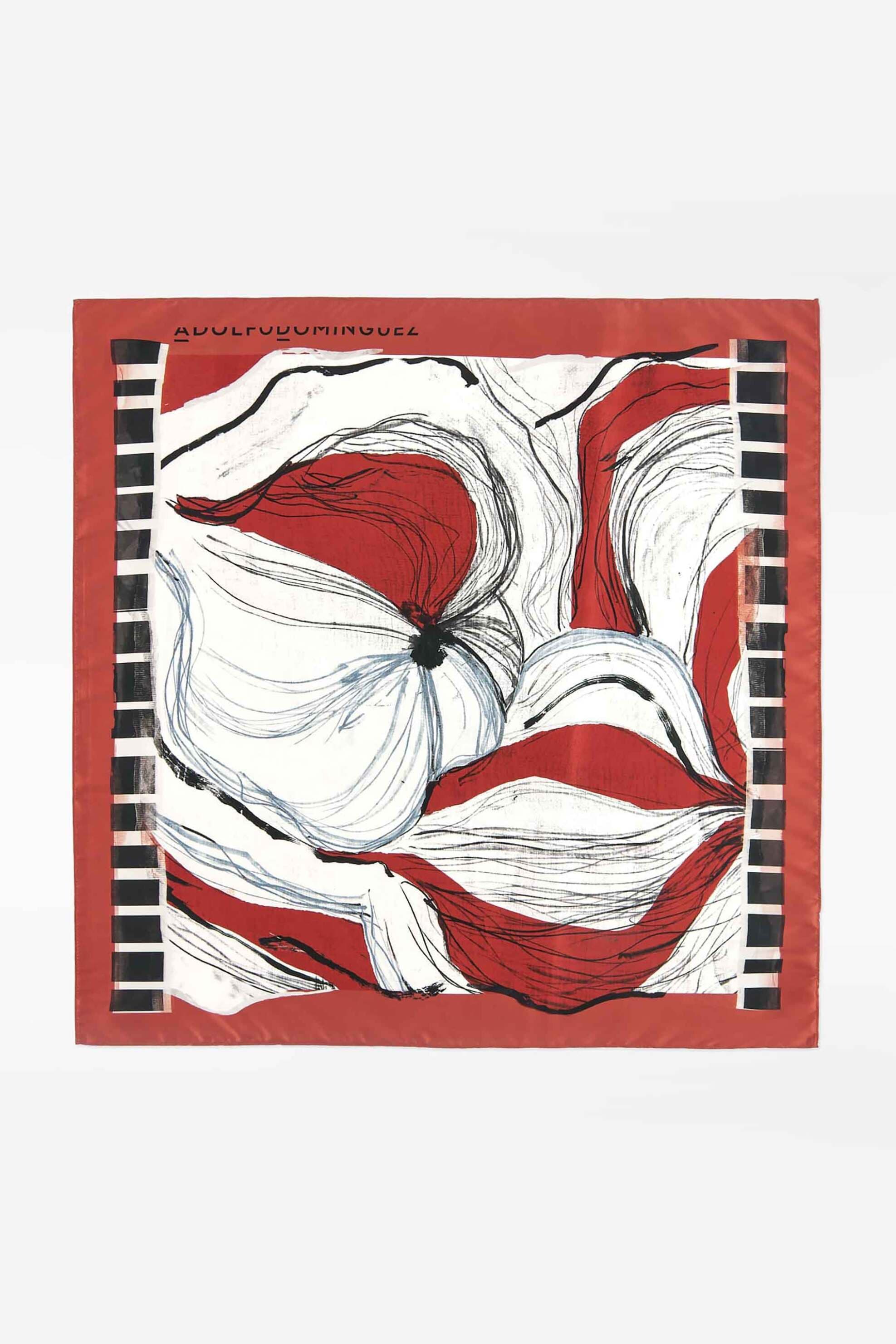 Adolfo Domínguez γυναικείο φουλάρι με all-over print