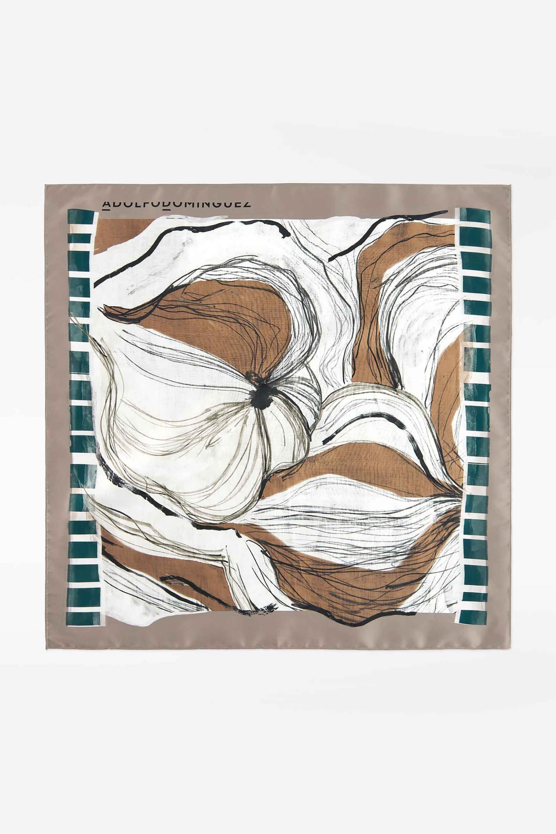Adolfo Domínguez γυναικείο φουλάρι με all-over print