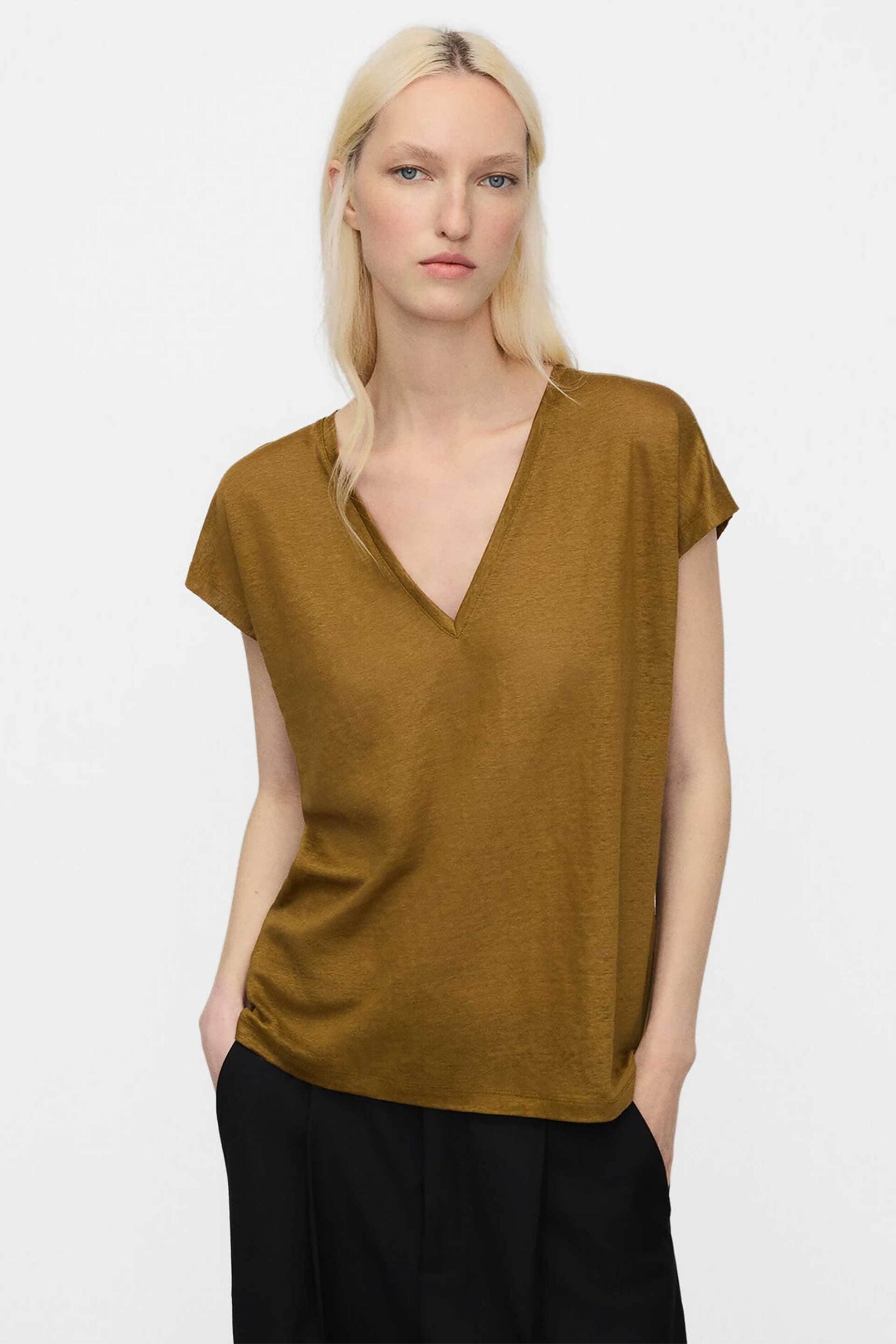 Adolfo Domínguez γυναικείο Τ-Shirt λινό
