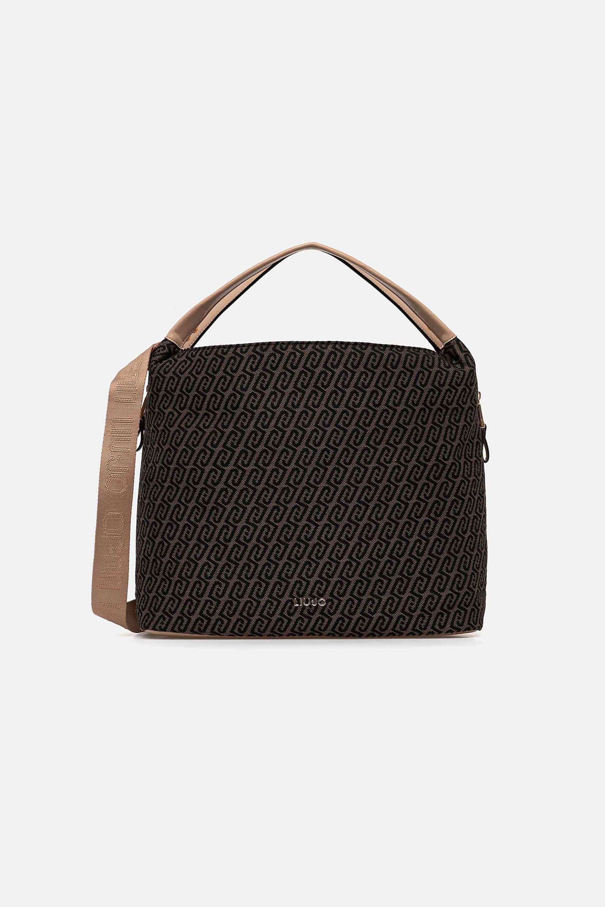 Liu Jo γυναικεία τσάντα ώμου με all-over logo | ONE SIZE