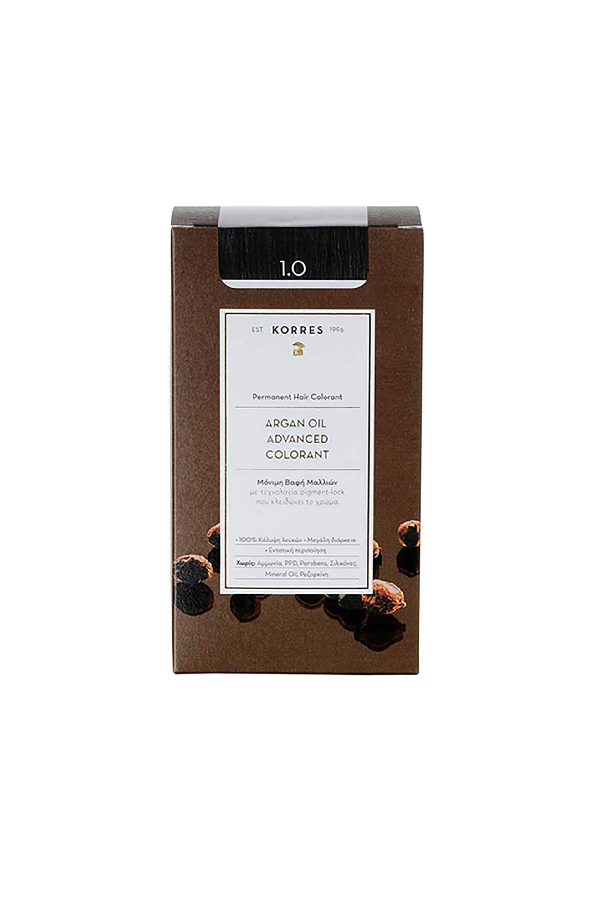 Korres Argan Oil Advanced Colorant 1.0 Black