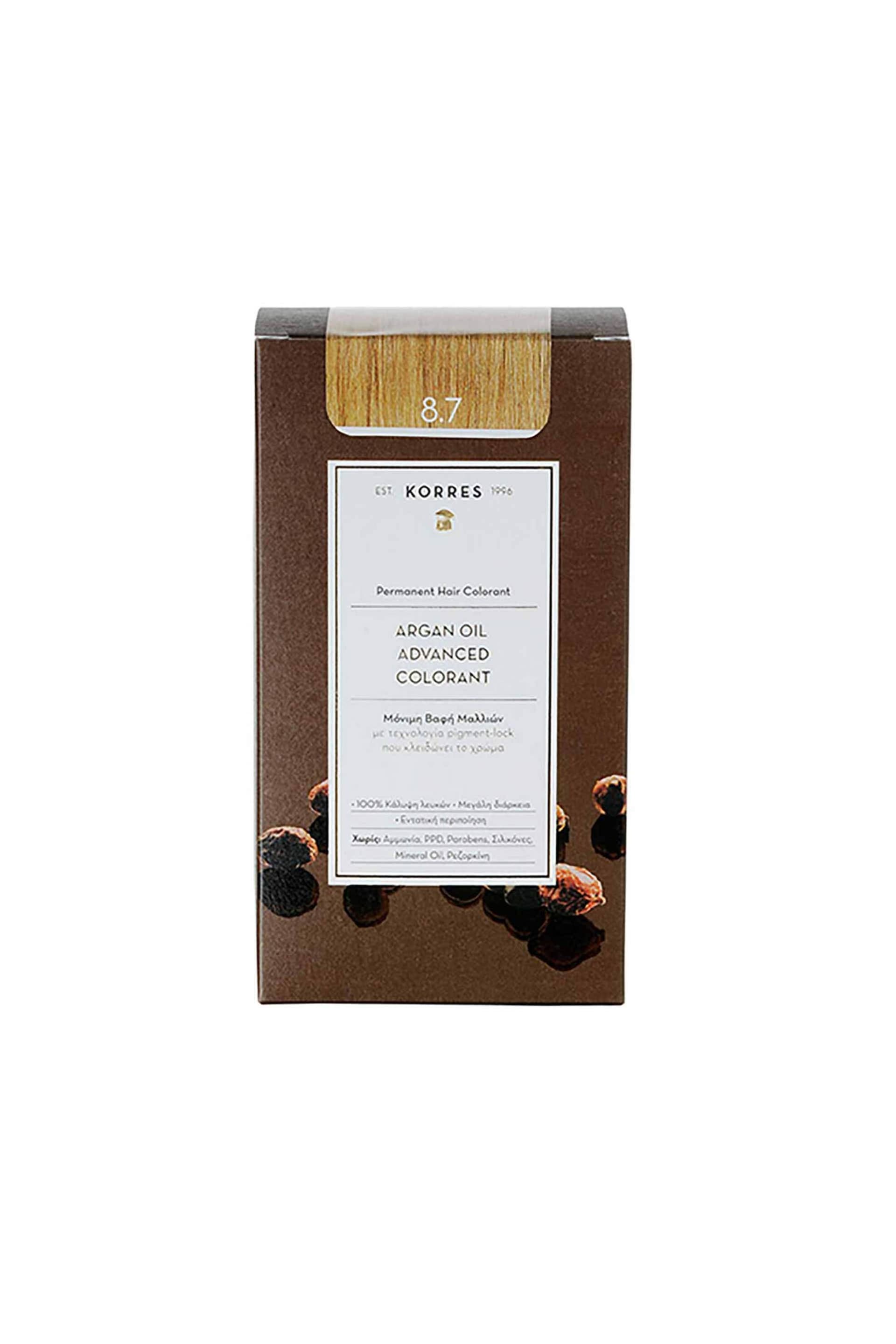 Korres Argan Oil Advanced Colorant 8.7 Καραμέλα