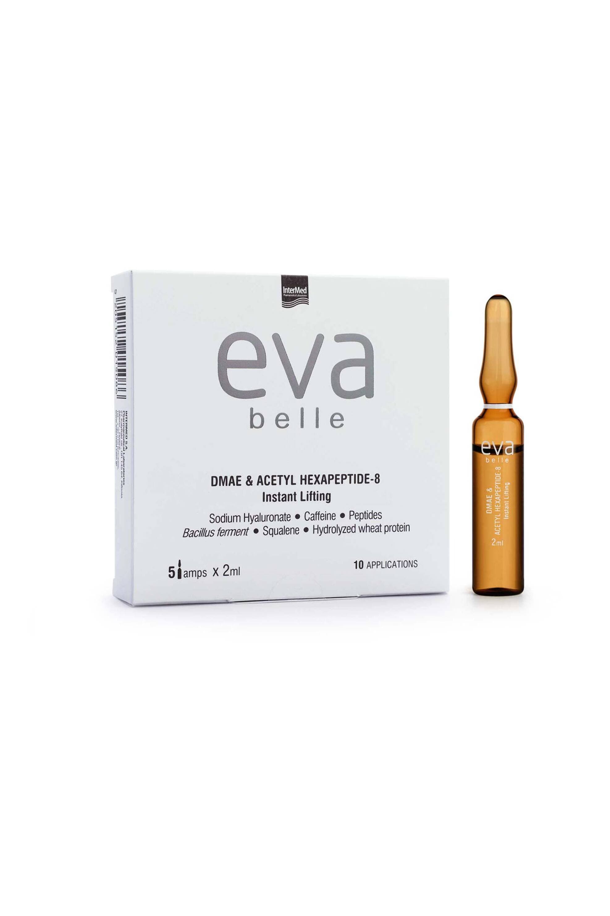 Eva Belle DMAE & Acetyl Hexapeptide-8 Instant Lifting Αμπούλες (5 x 2 ml)