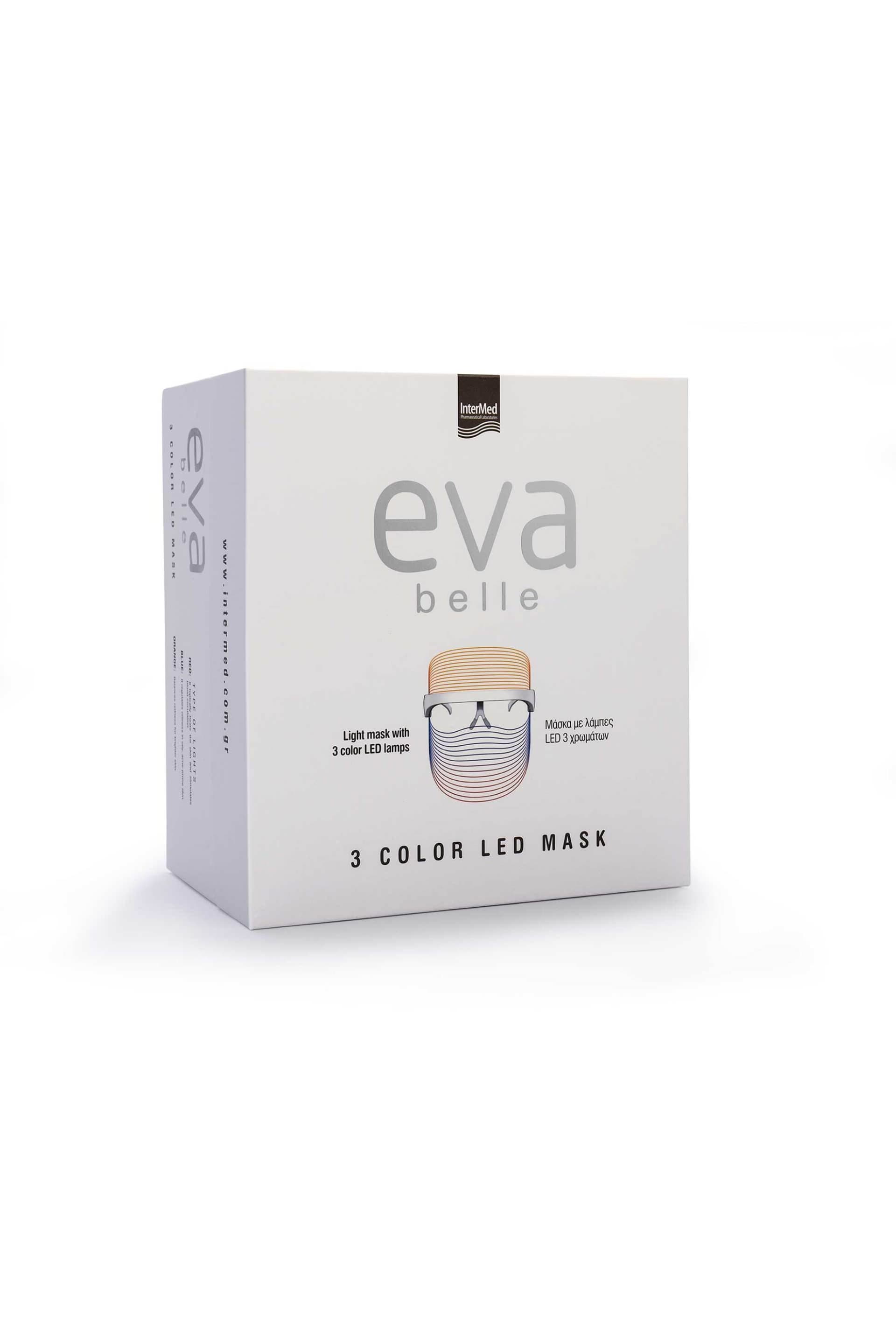Eva Belle Μάσκα Φωτοθεραπείας Προσώπου 3 Color Led