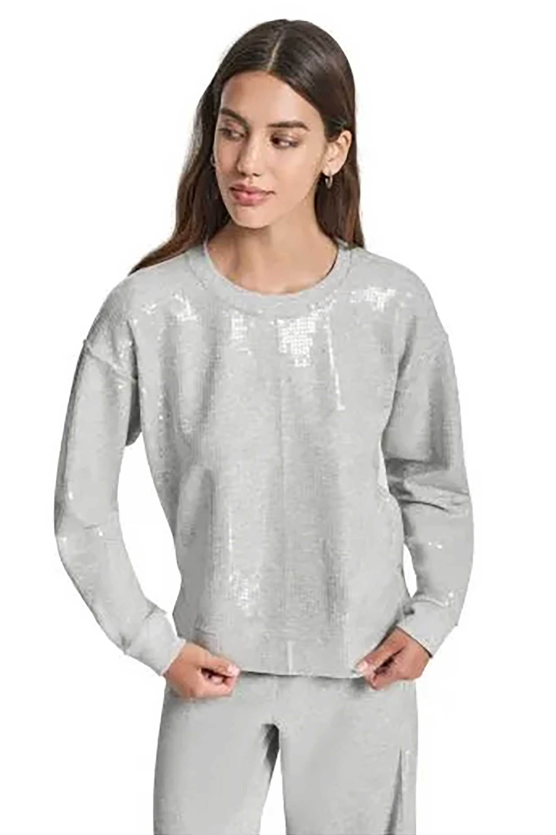 DKNY γυναικεία μπλούζα φούτερ με παγιέτες