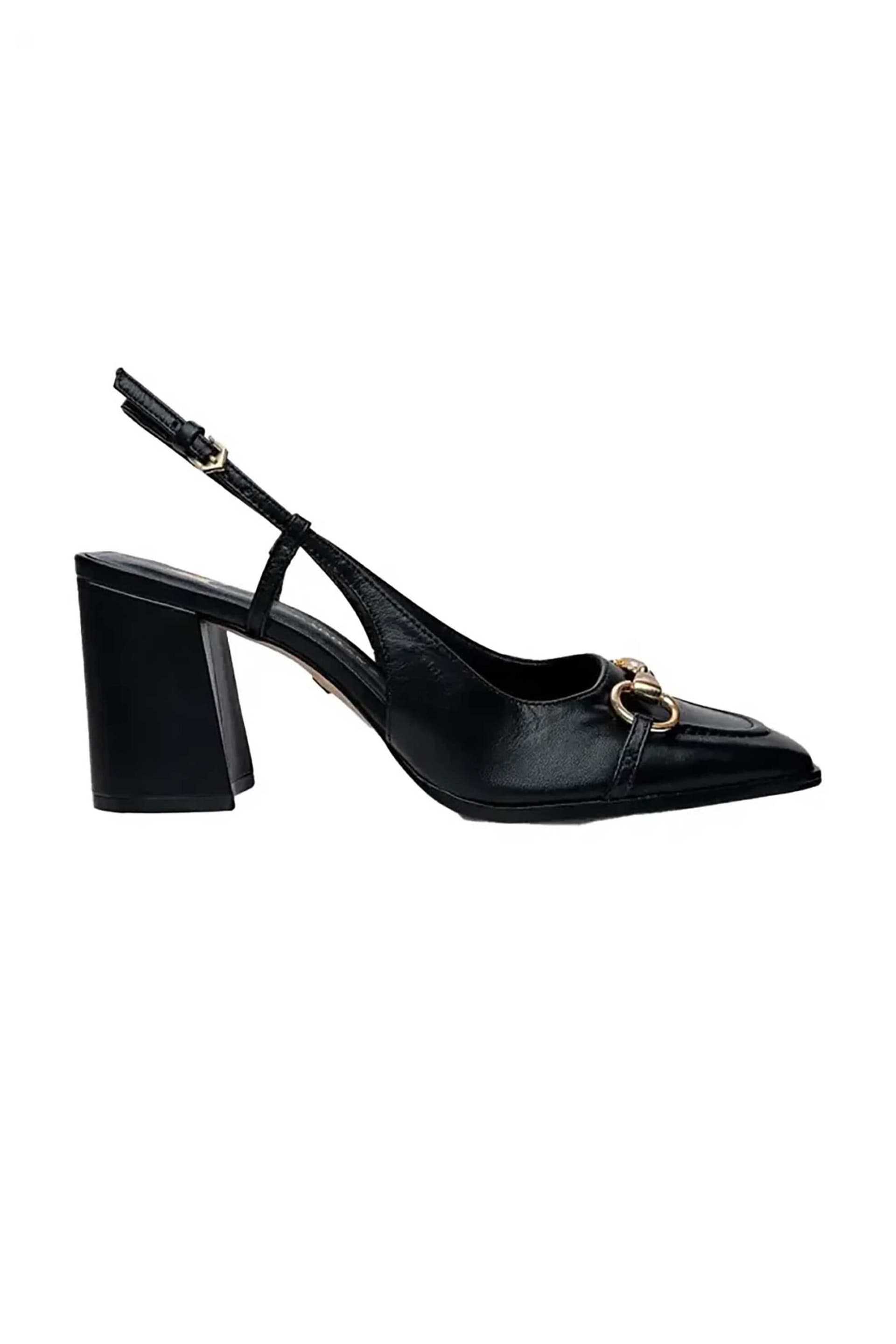 Carrano γυναικείες δερμάτινες γόβες slingback