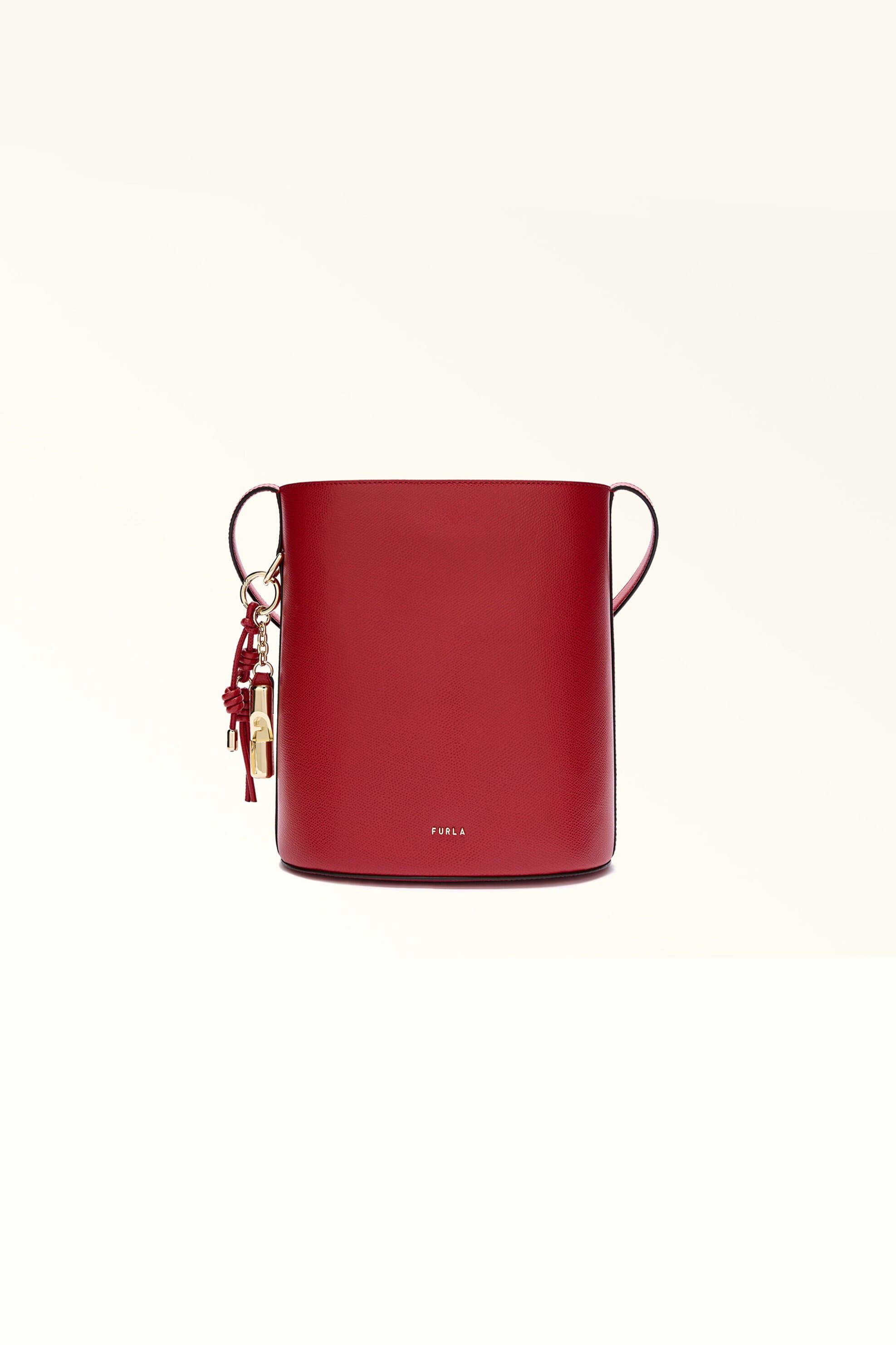 Furla γυναικεία δερμάτινη τσάντα ώμου "Roxie Bucket S"