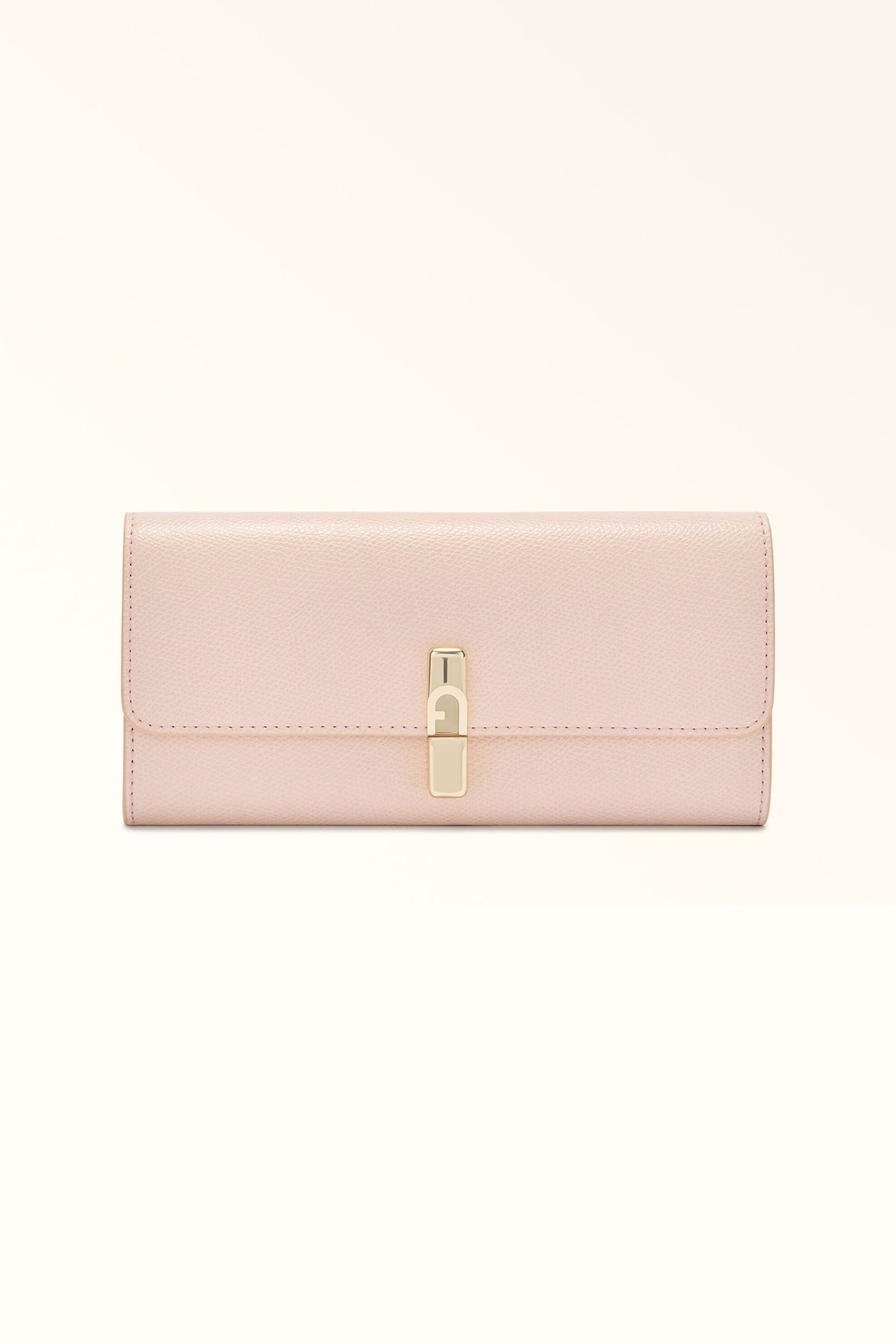 Furla γυναικείο δερμάτινο πορτοφόλι μονόχρωμο "Iride Continental XL"