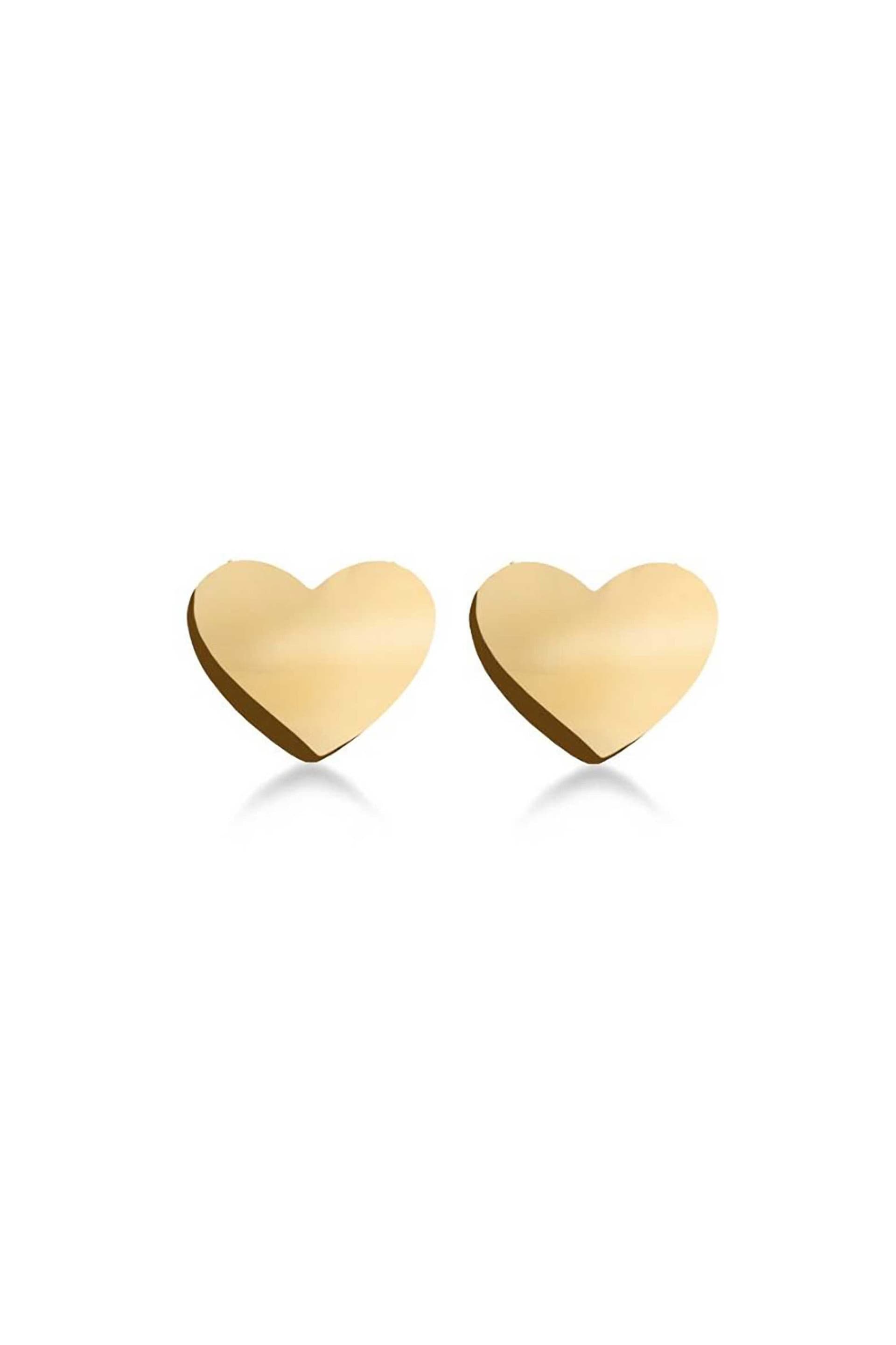 EDBLAD γυναικεία σκουλαρίκια "Pure Heart Studs Gold"