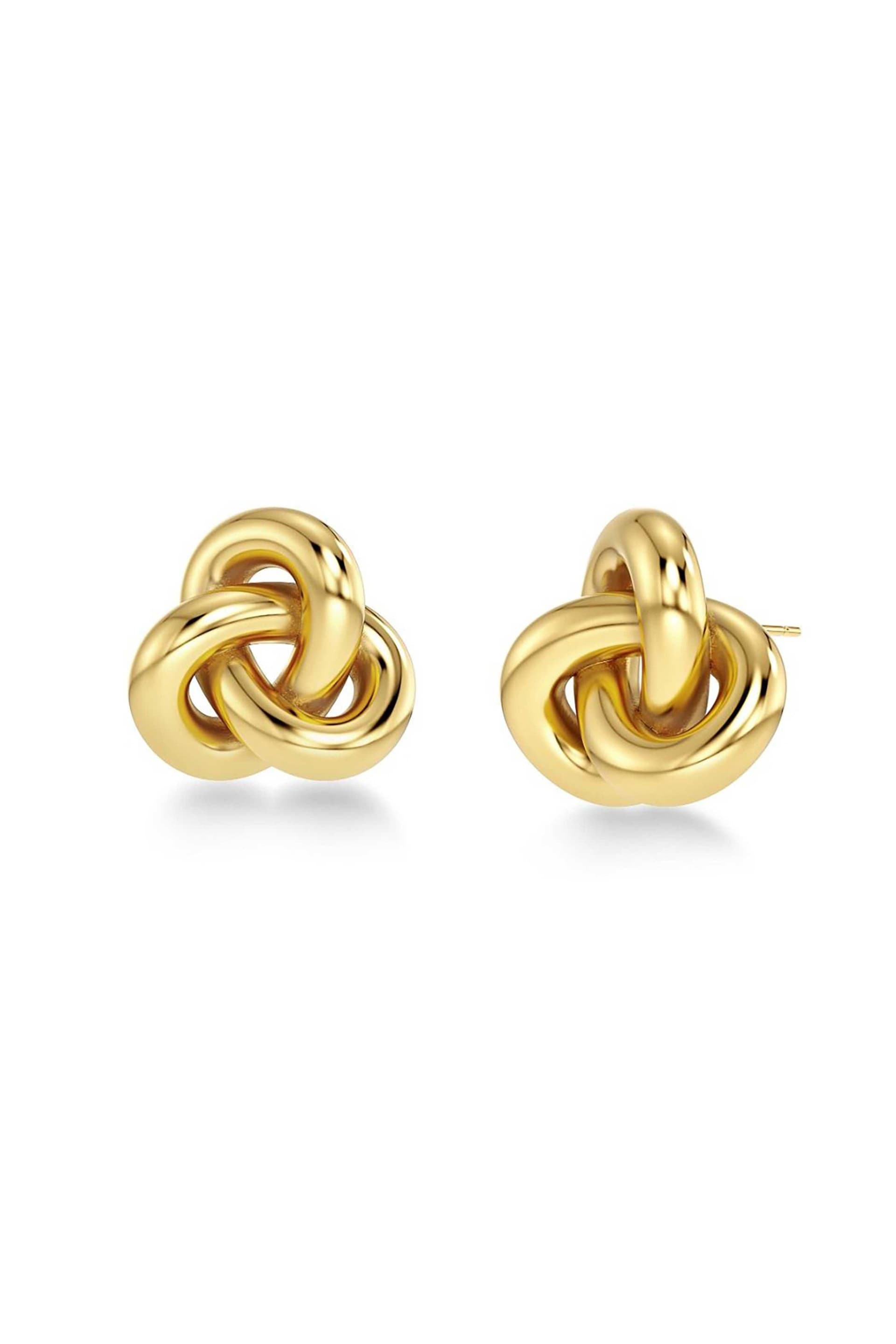 EDBLAD γυναικεία σκουλαρίκια "Infinity Knot Studs Gold L"