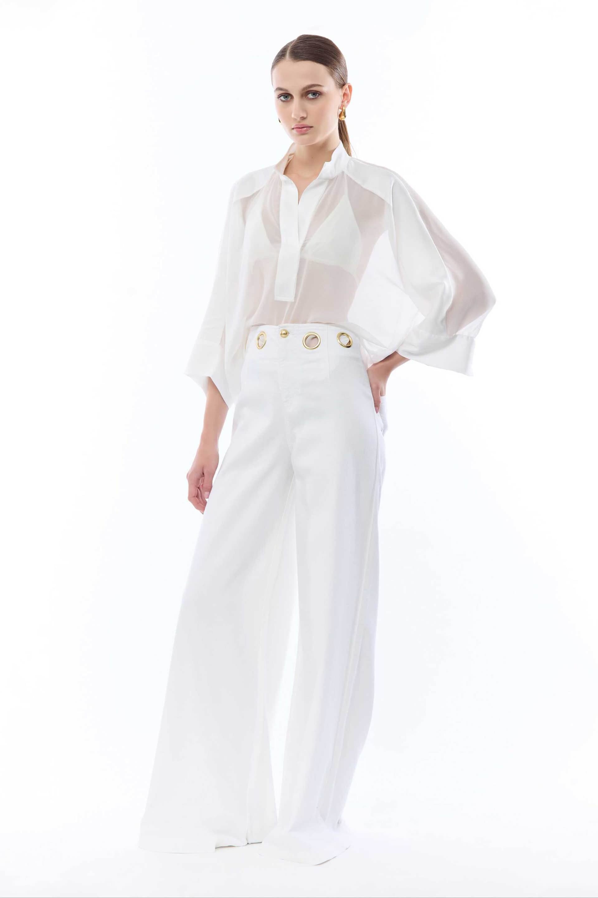 Nenette γυναικείο παντελόνι Wide Leg "Staffer"