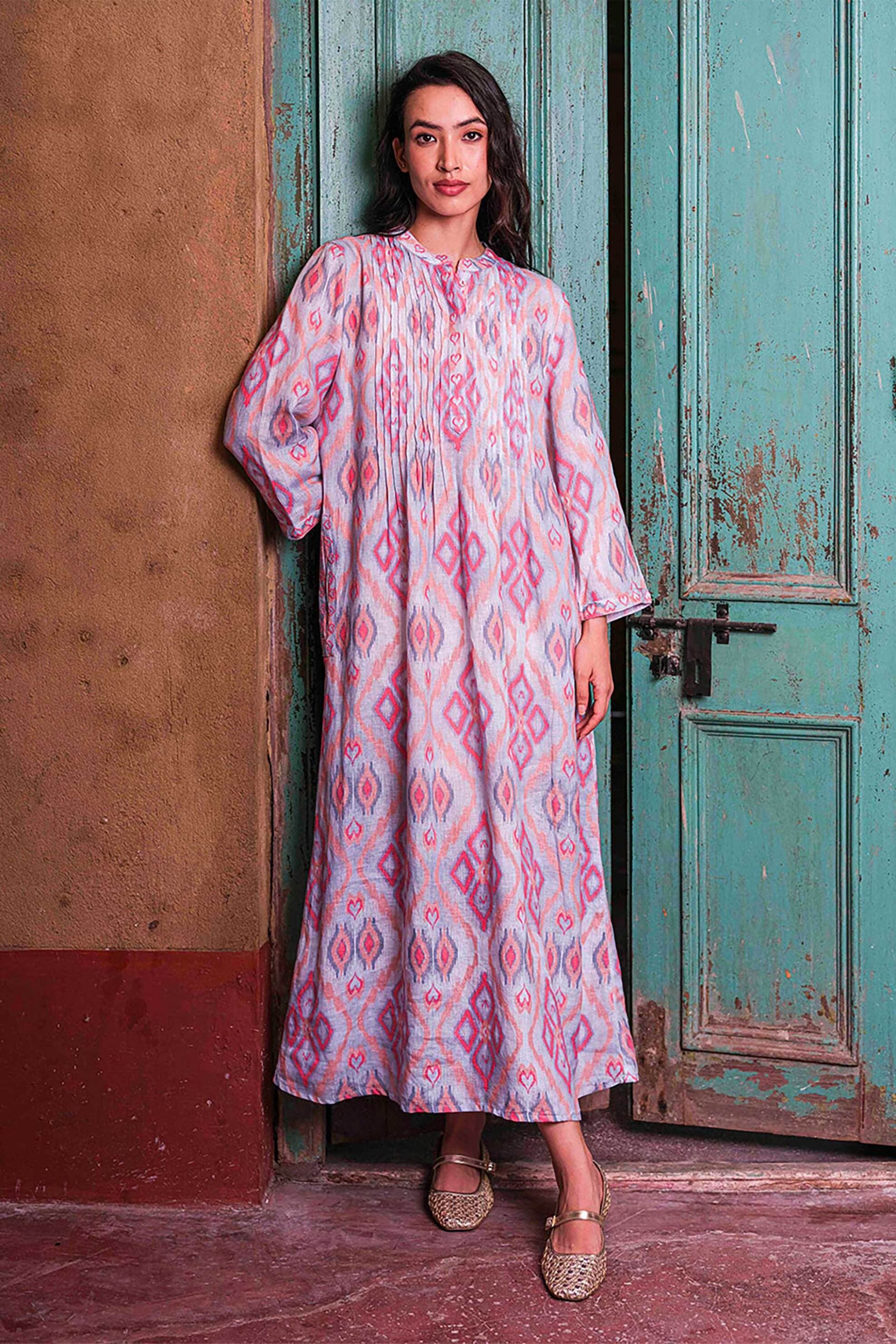 Nimo With Love γυναικείο midi φόρεμα με print "Woodruff"