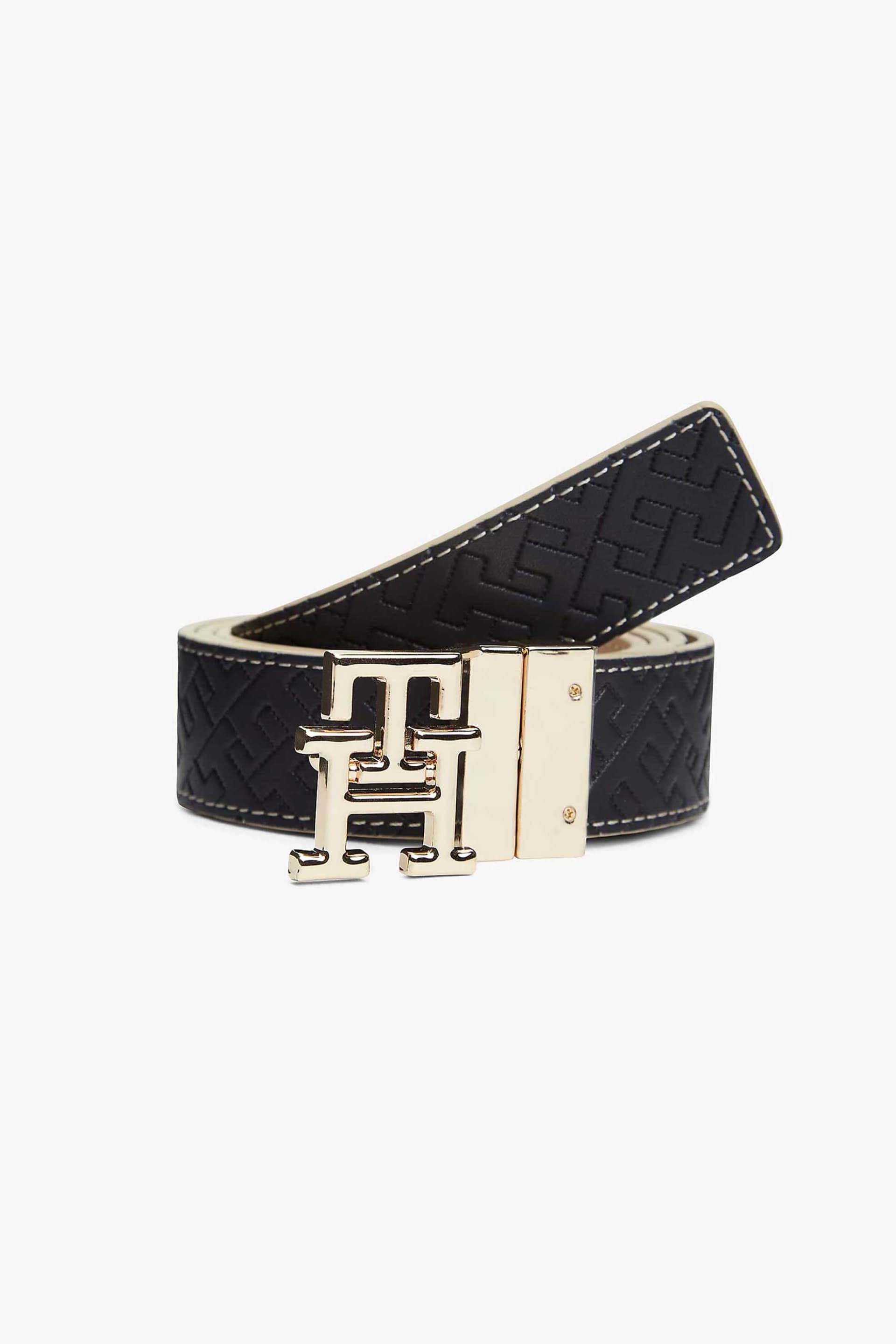 Tommy Hilfiger γυναικεία δερμάτινη ζώνη διπλής όψης με μεταλλικό monogram