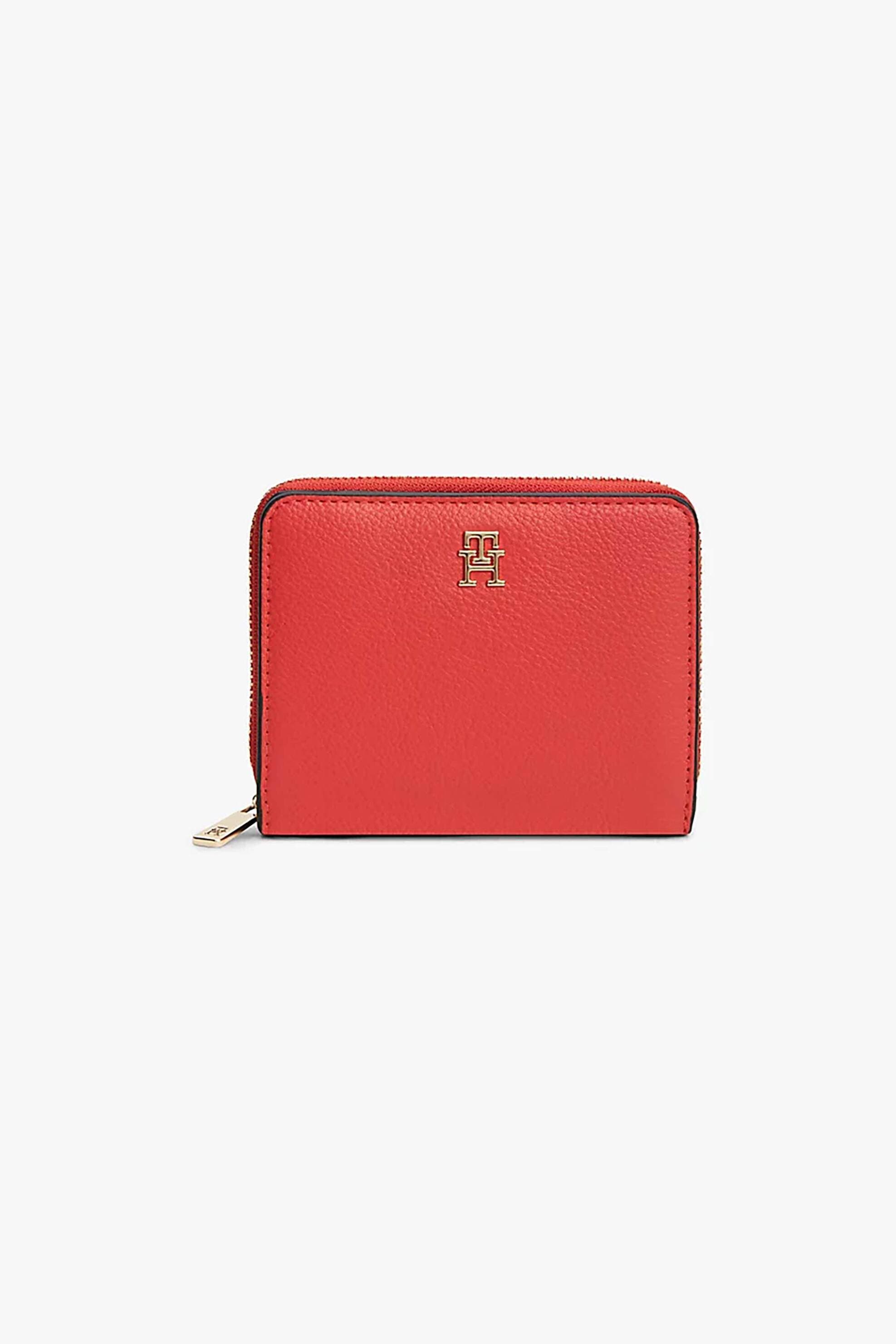 Tommy Hilfiger γυναικείο πορτοφόλι με μεταλλικό μονόγραμμα | ONE SIZE