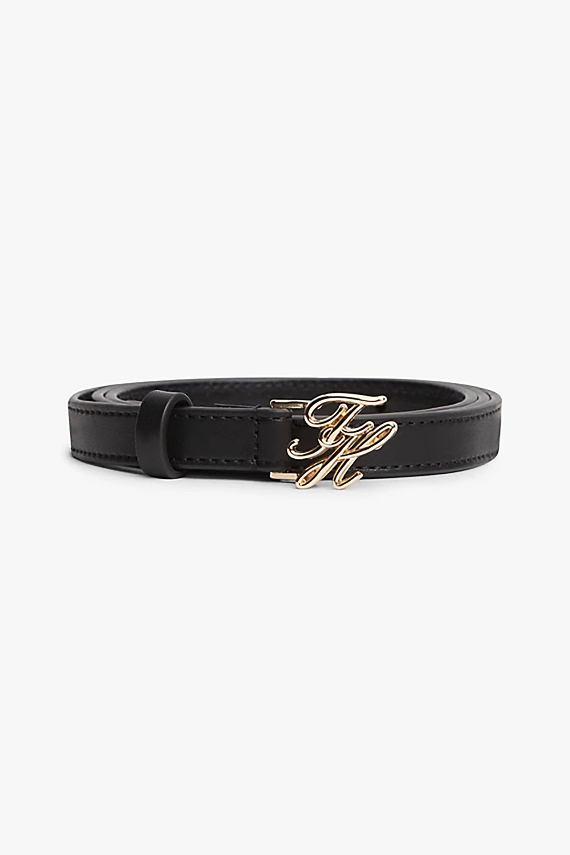 Tommy Hilfiger γυναικεία δερμάτινη ζώνη με μεταλλικό monogram