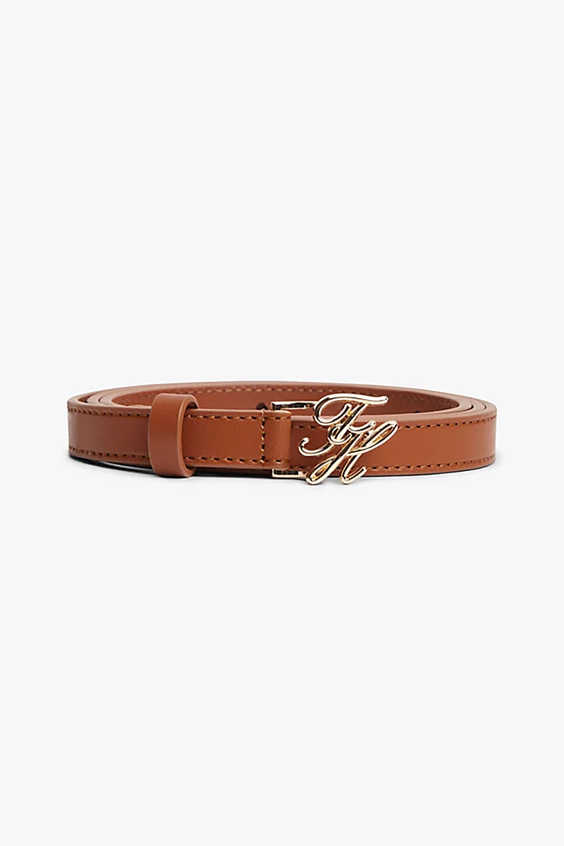 Tommy Hilfiger γυναικεία δερμάτινη ζώνη με μεταλλικό monogram
