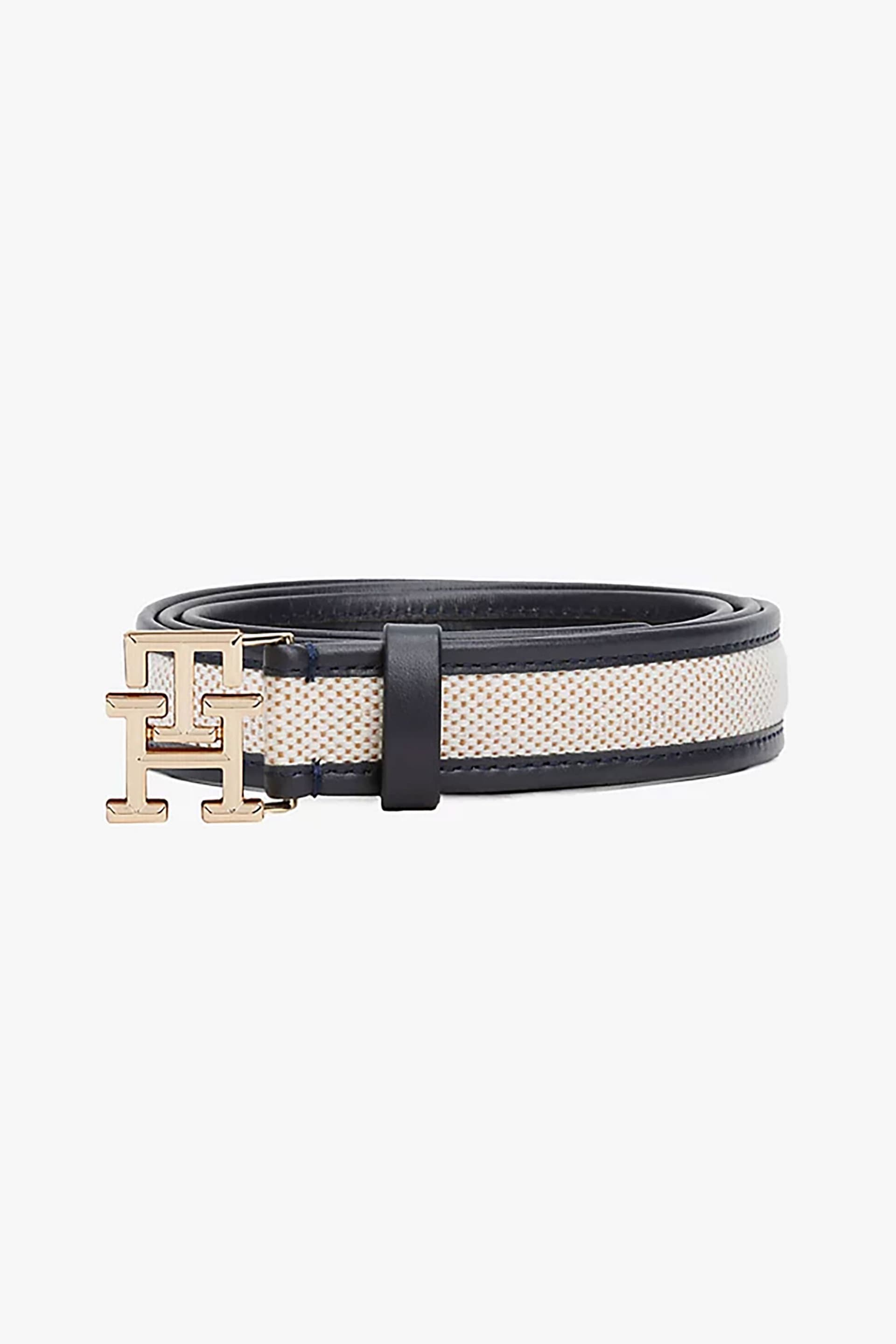 Tommy Hilfiger γυναικεία δερμάτινη ζώνη με μεταλλικό monogram