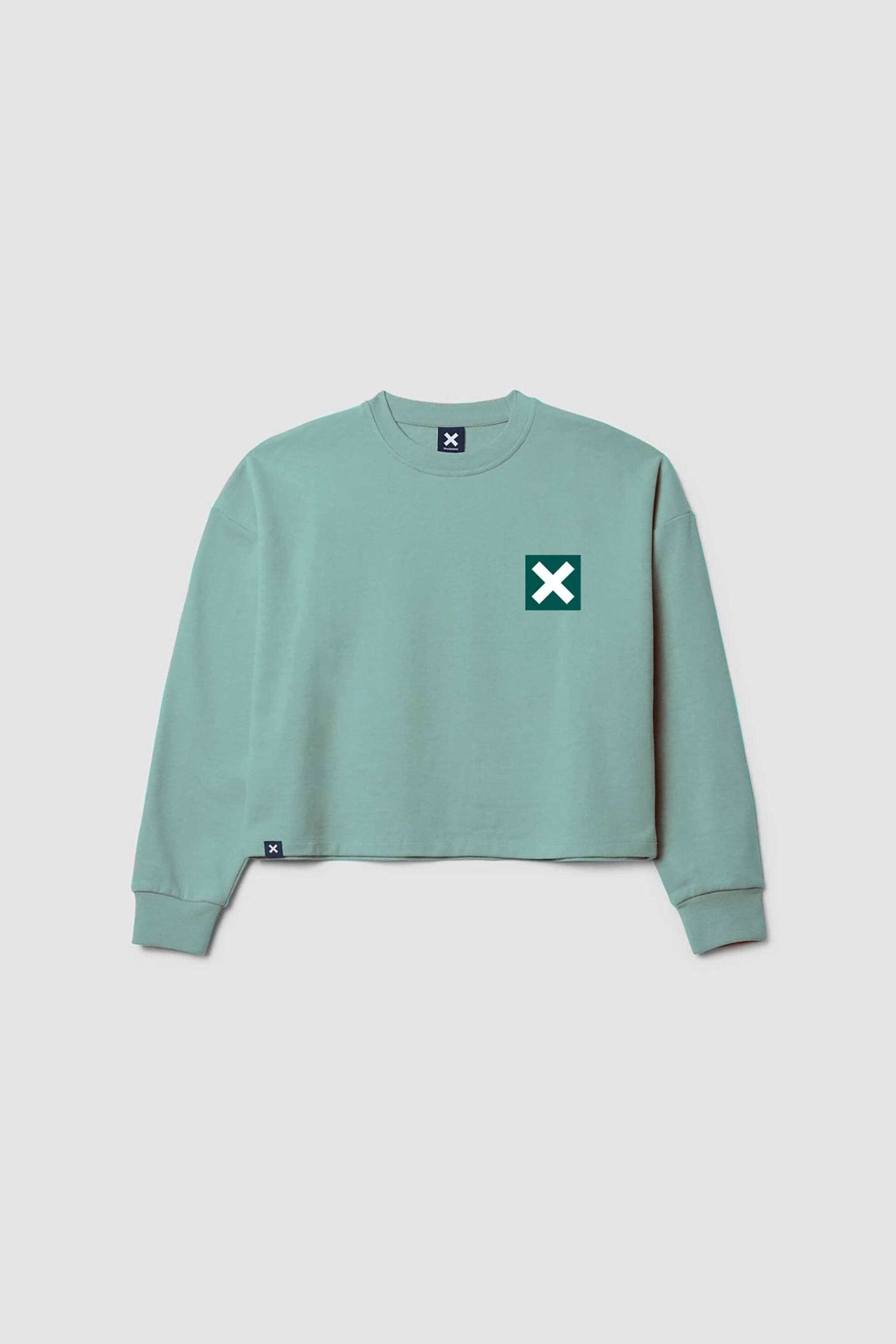 Blue Banana γυναικεία μπλούζα φούτερ cropped "Nature"