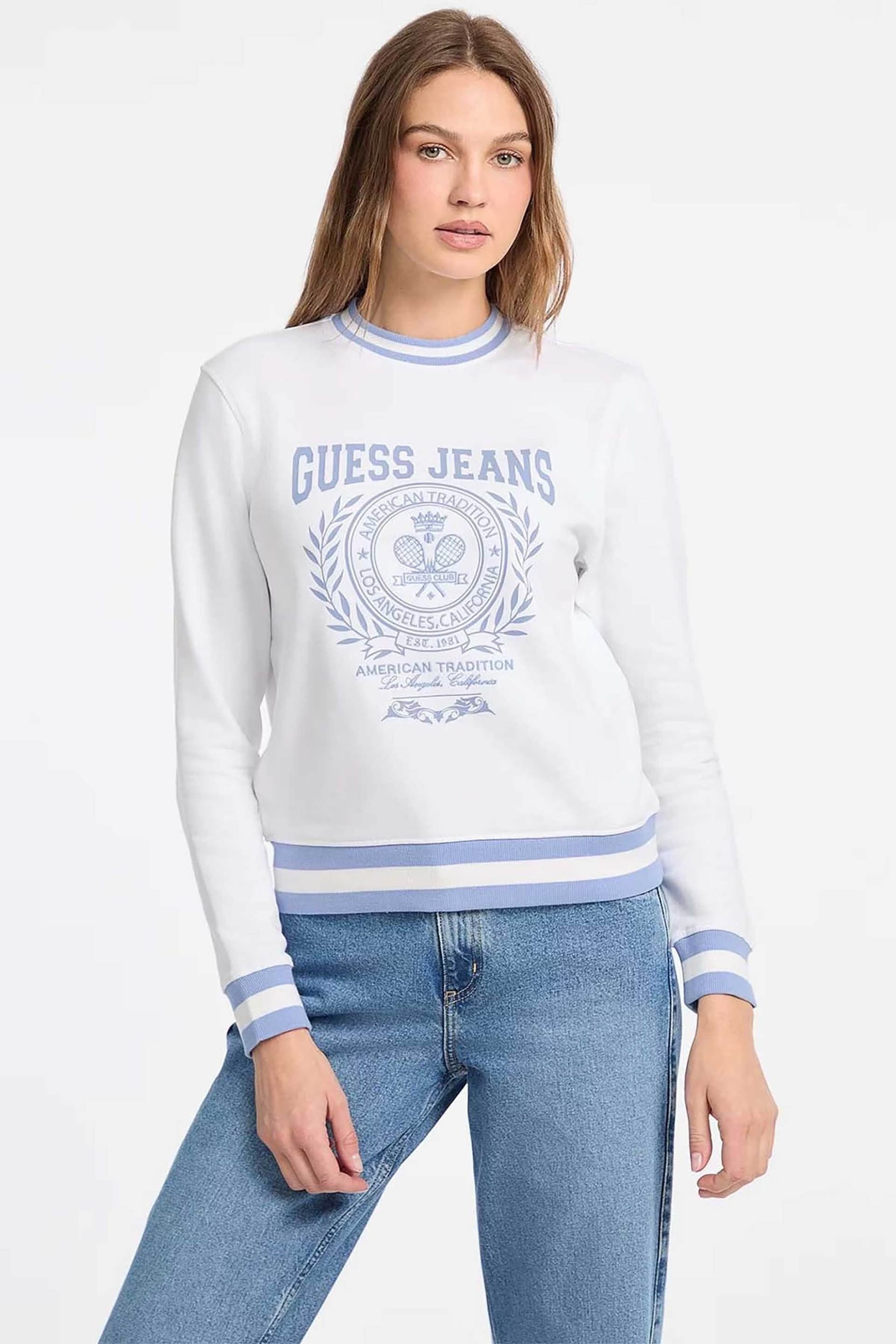 Guess γυναικεία μπλούζα φούτερ με λογότυπο