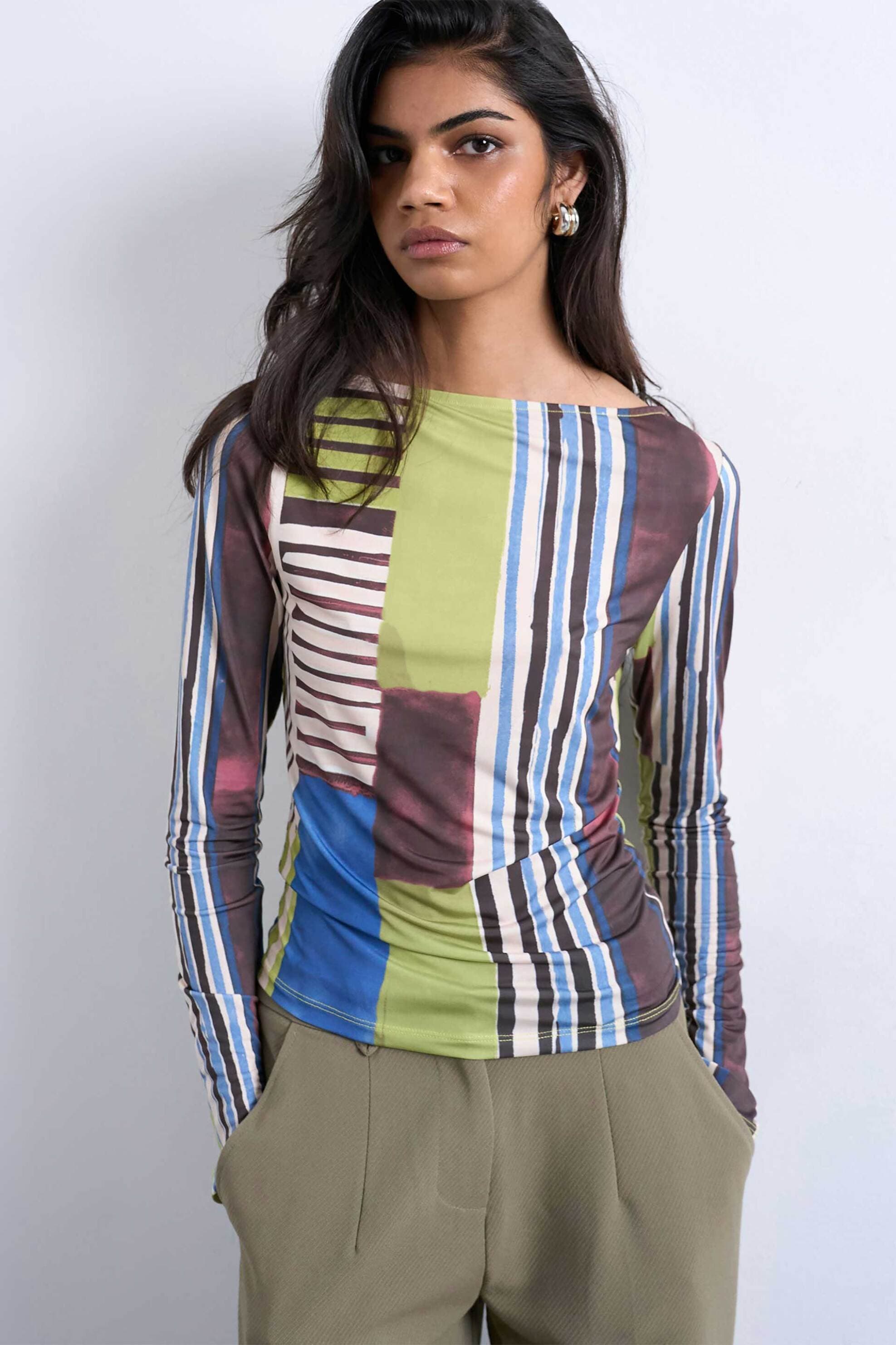 Topshop γυναικεία μπλούζα με ρίγες "Tscaroline"