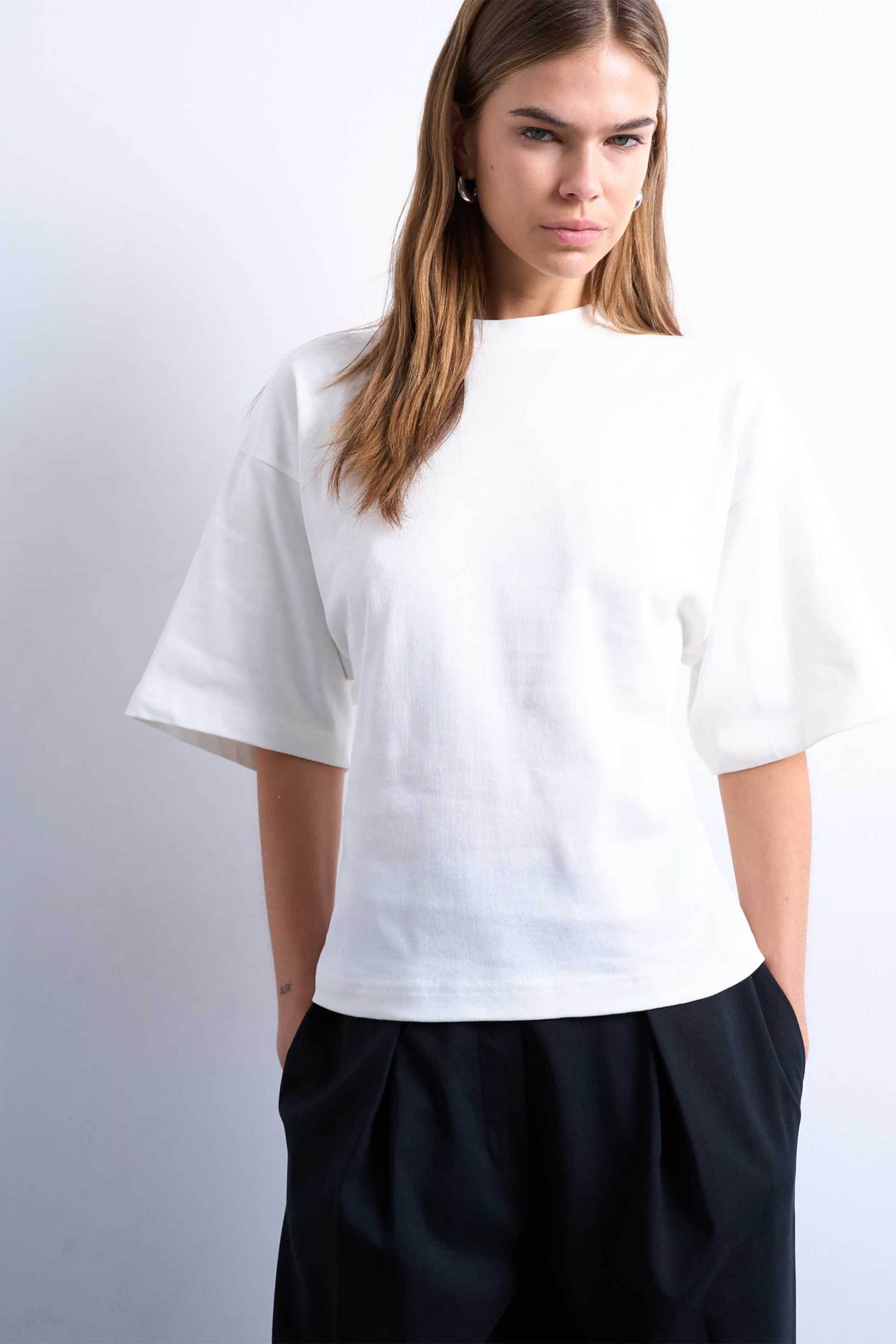 Topshop γυναικεία μπλούζα με έντονους ώμους "Gua"